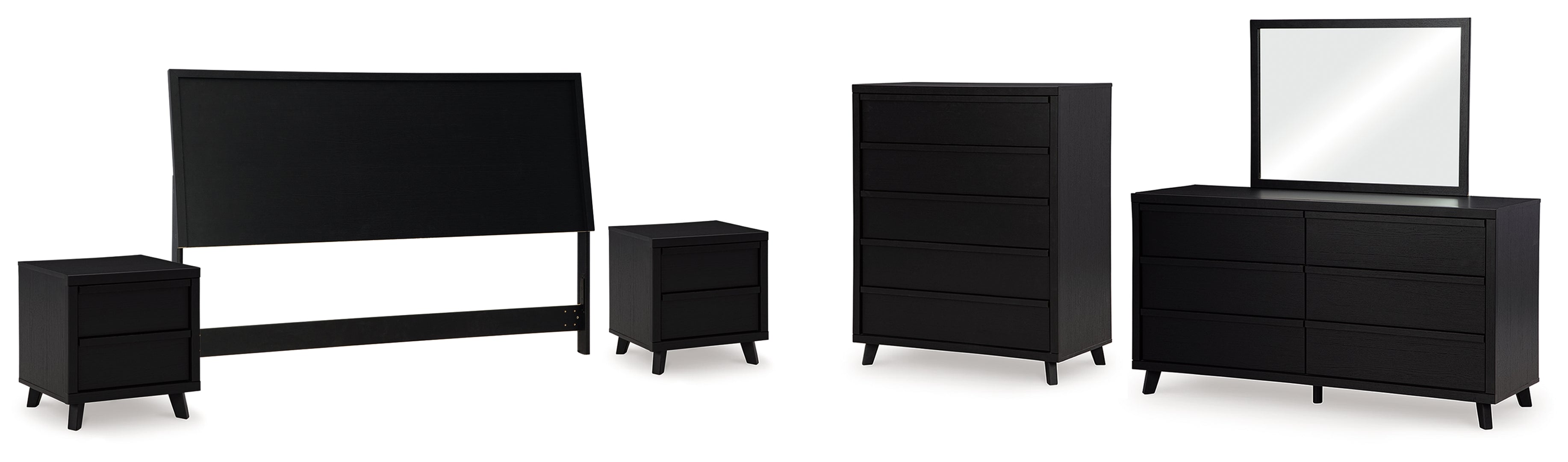 Danziar Black Bedroom Set