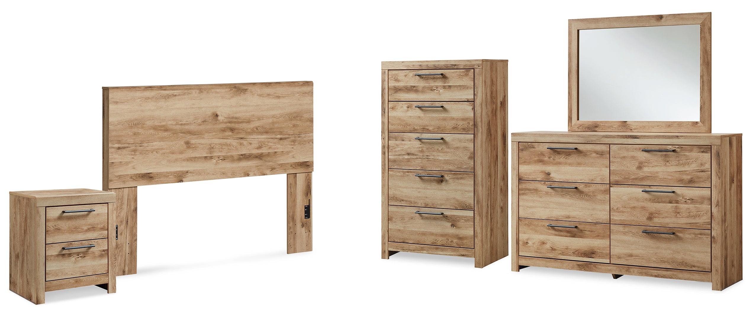 Hyanna Brwon Panel Bedroom Set