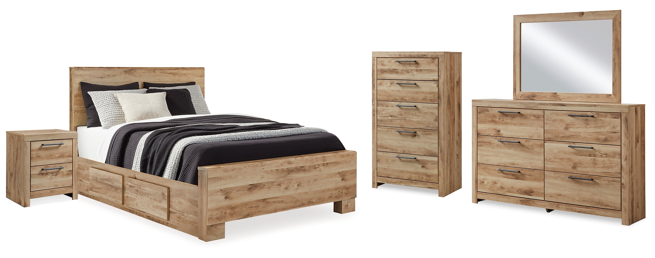 Hyanna Brwon Panel Bedroom Set