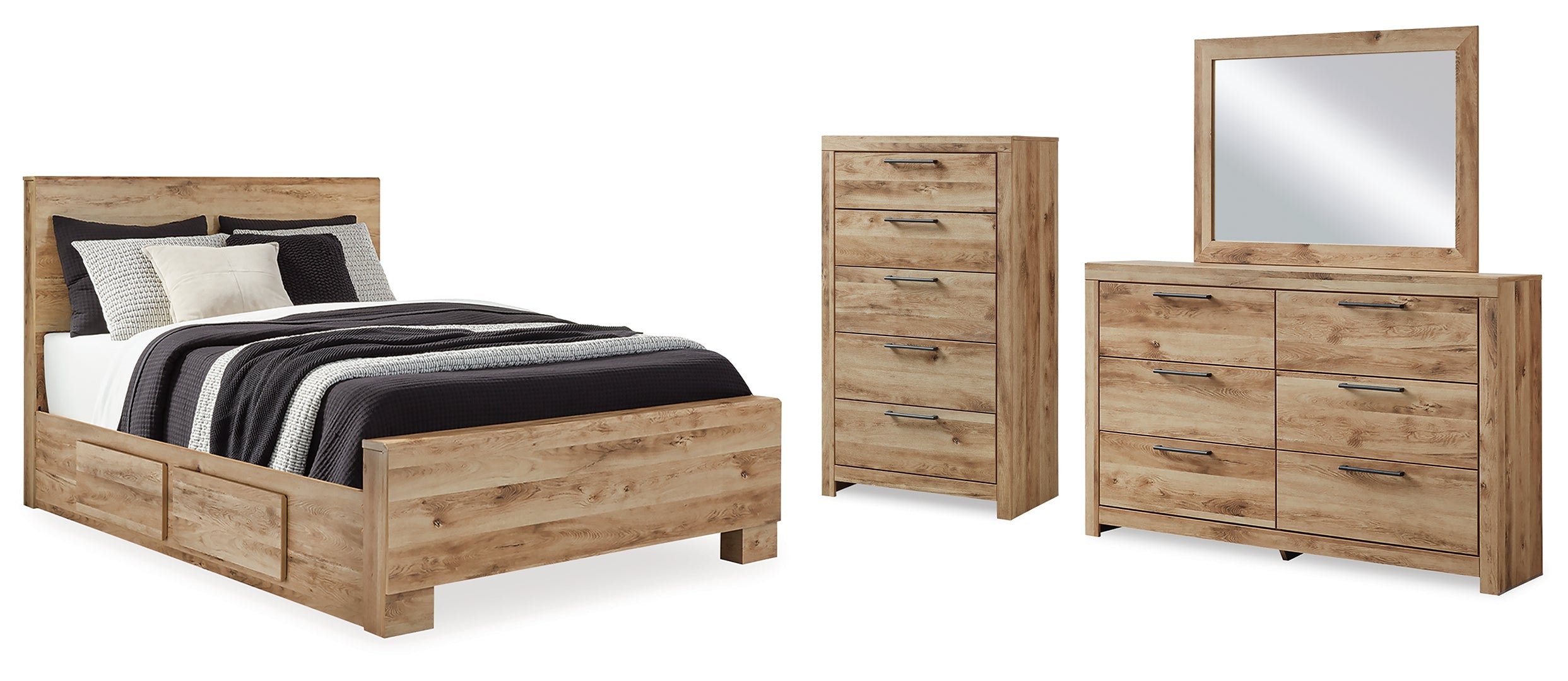 Hyanna Brwon Panel Bedroom Set
