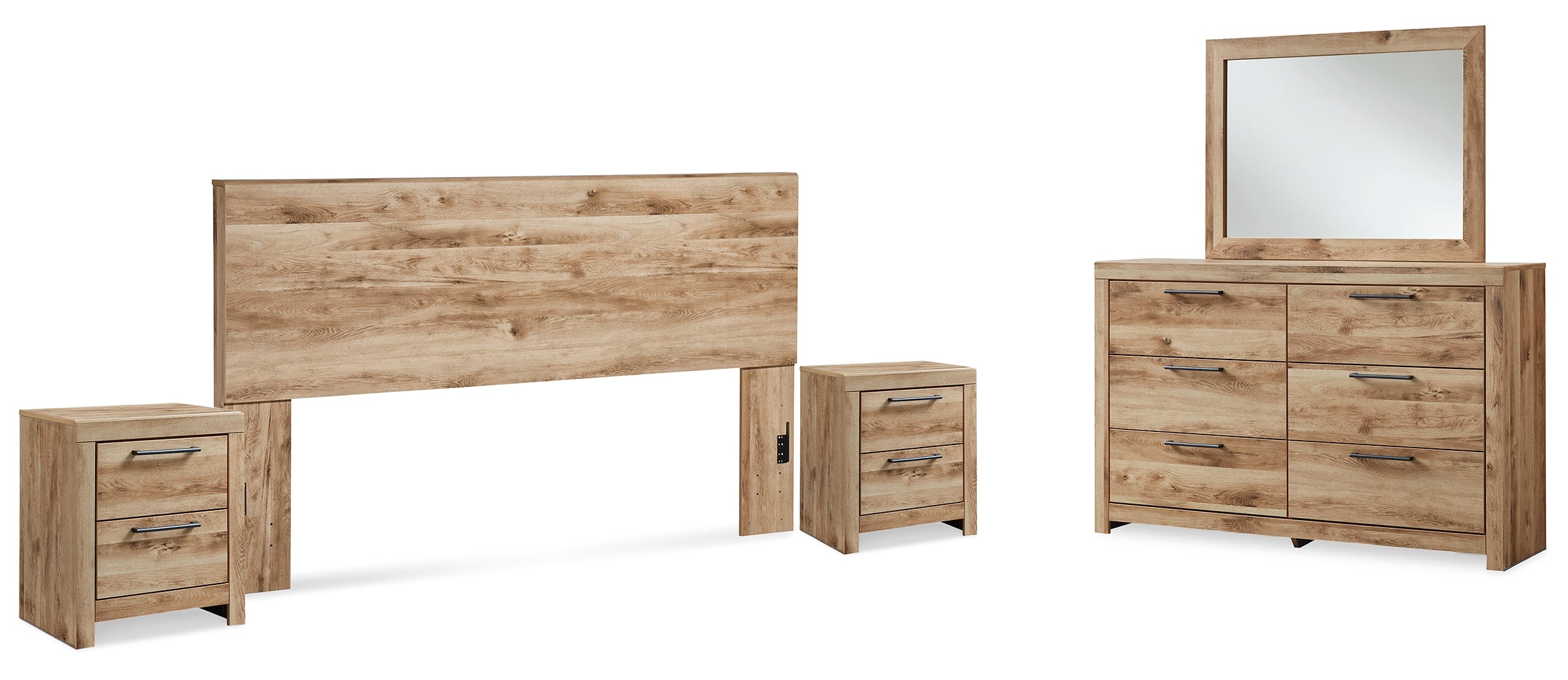 Hyanna Brown Panel Bedroom Set