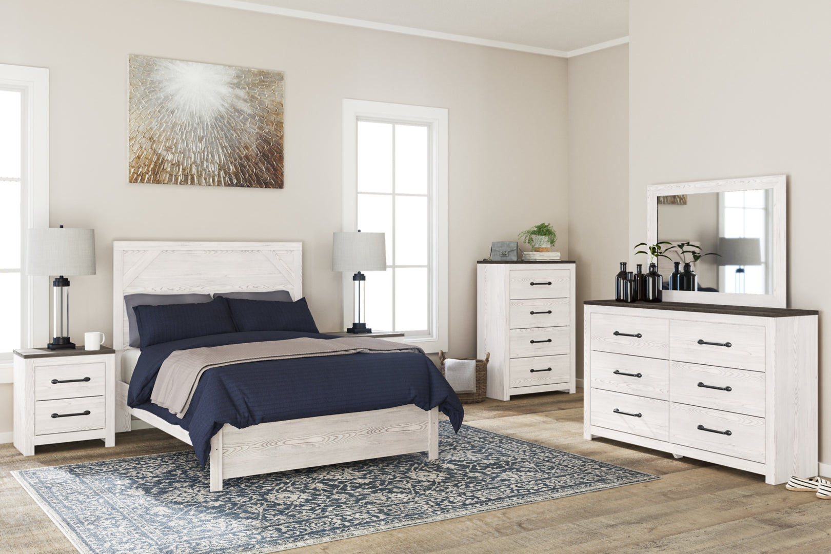 Gerridan White Panel Bedroom Set