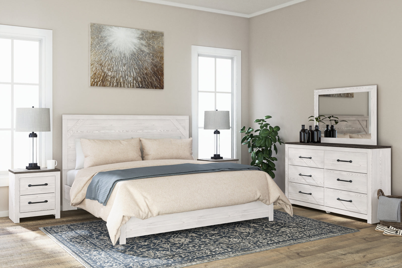 Gerridan White Panel Bedroom Set