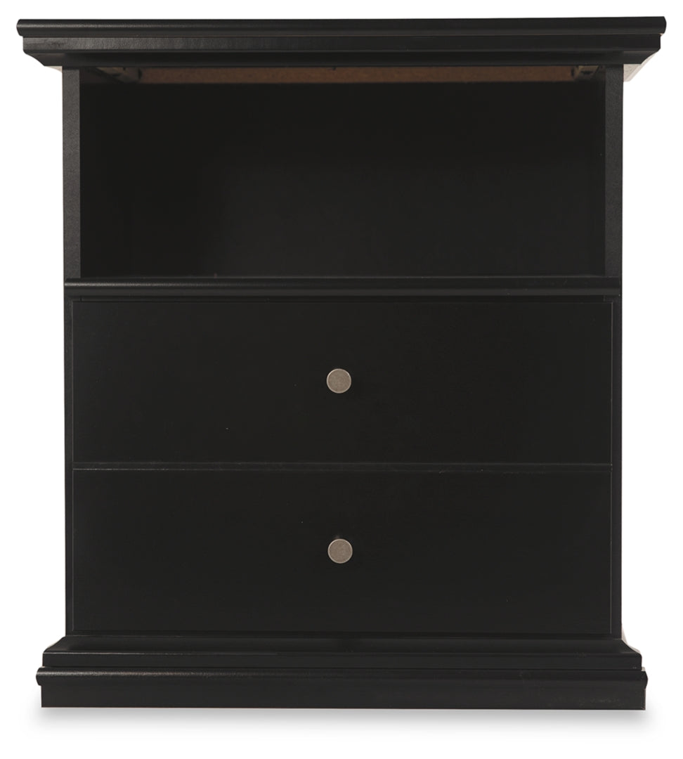 Maribel Black Panel Bedroom Set