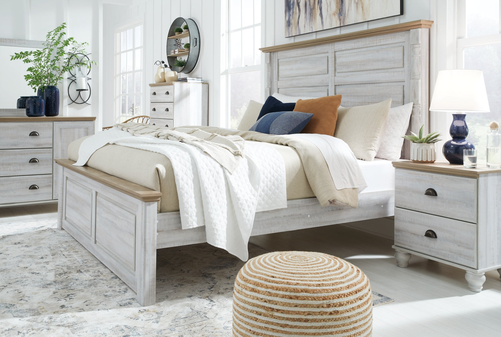 Haven Bay Beige Panel Bedroom Set