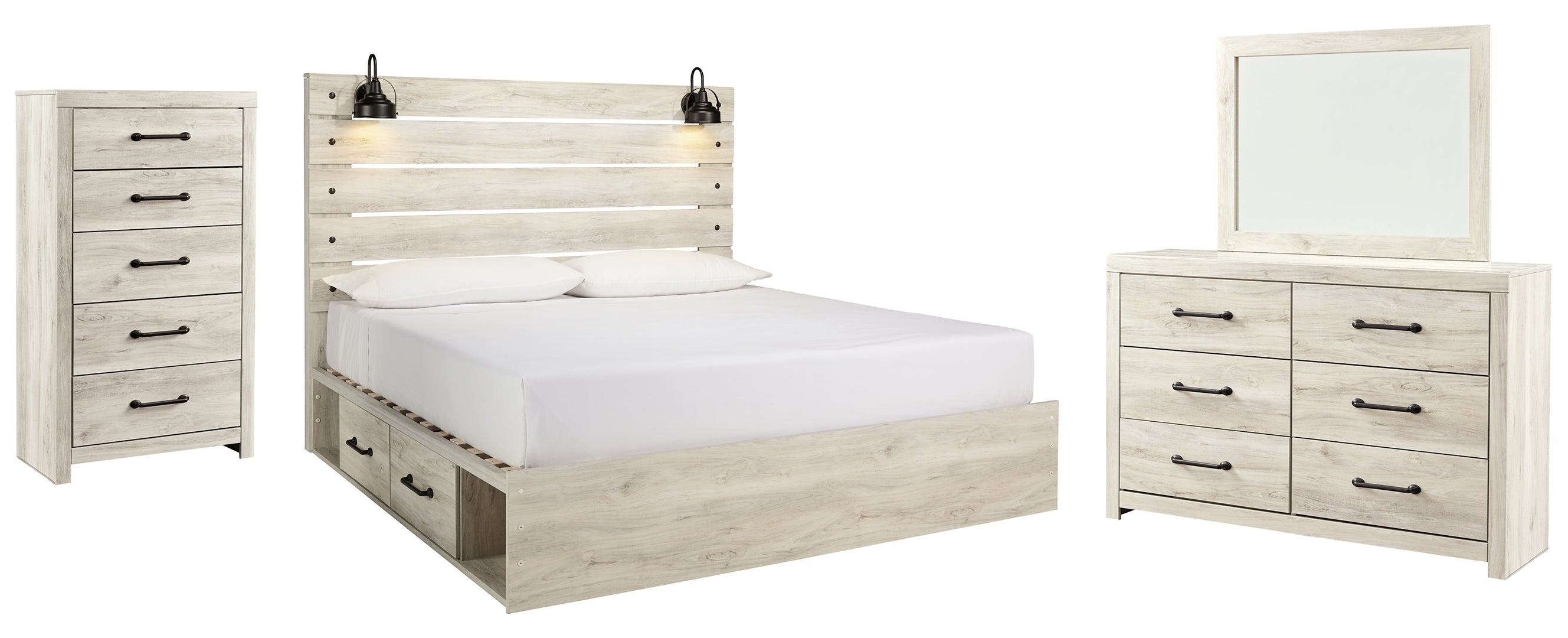 Cambeck Beige Panel Bedroom Set