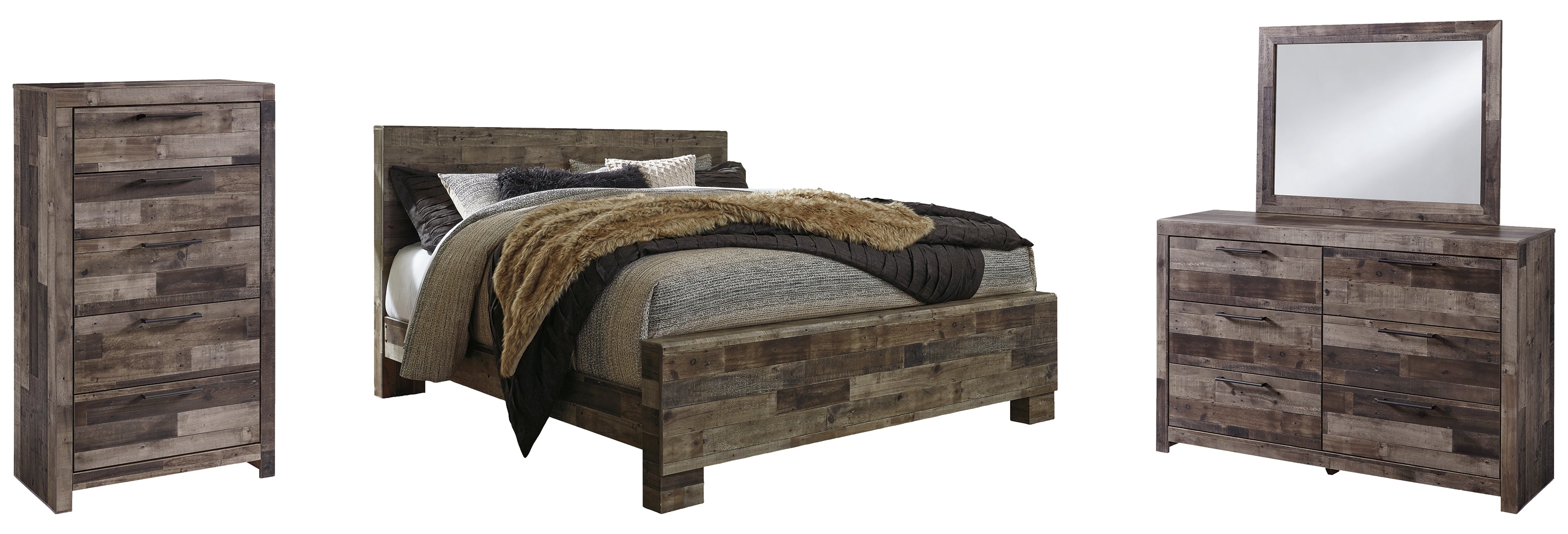 Derekson Grey Panel Bedroom Set