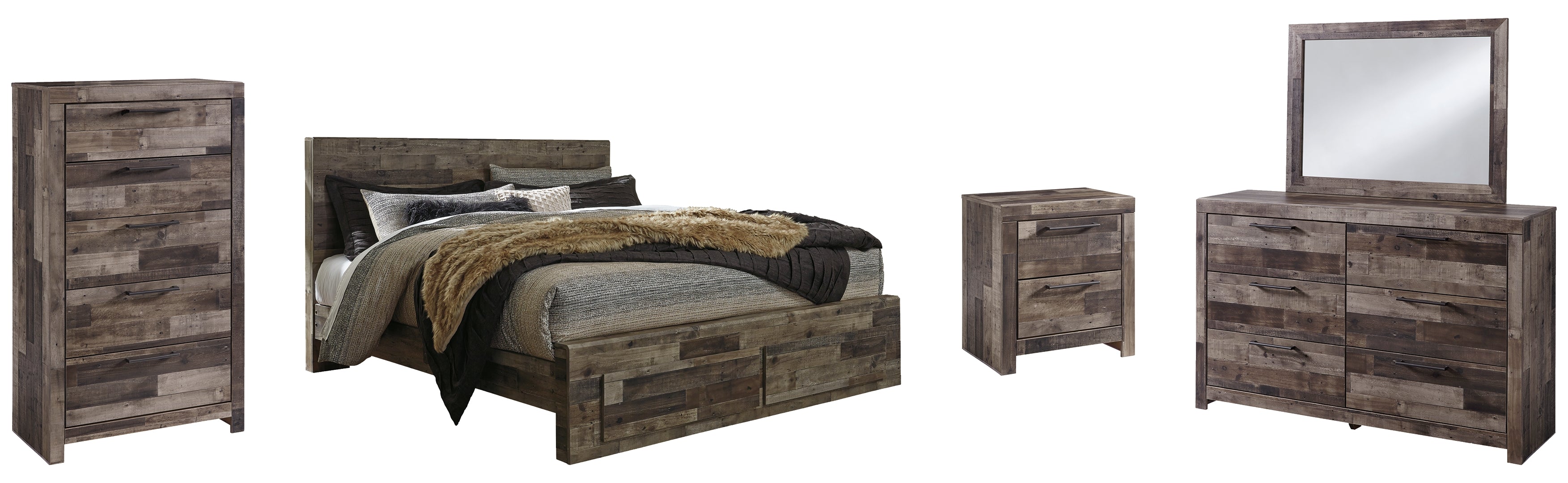 Derekson Grey Panel Bedroom Set