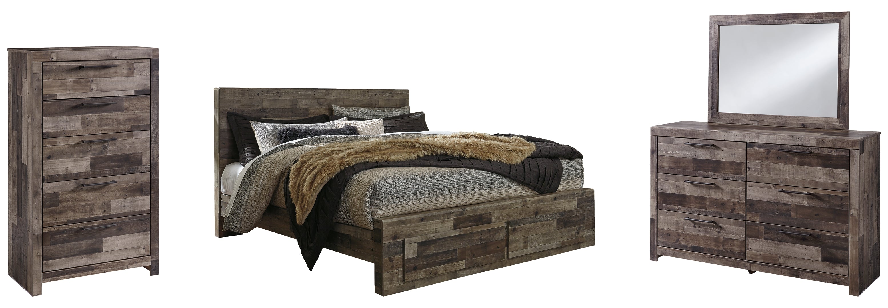 Derekson Grey Panel Bedroom Set