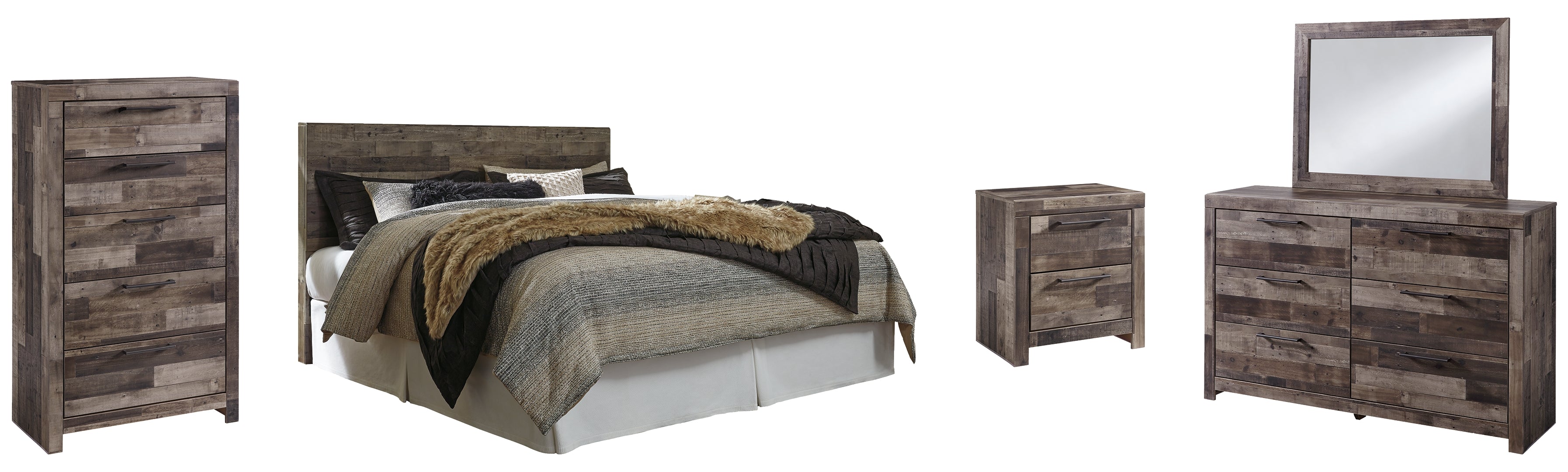 Derekson Grey Panel Bedroom Set