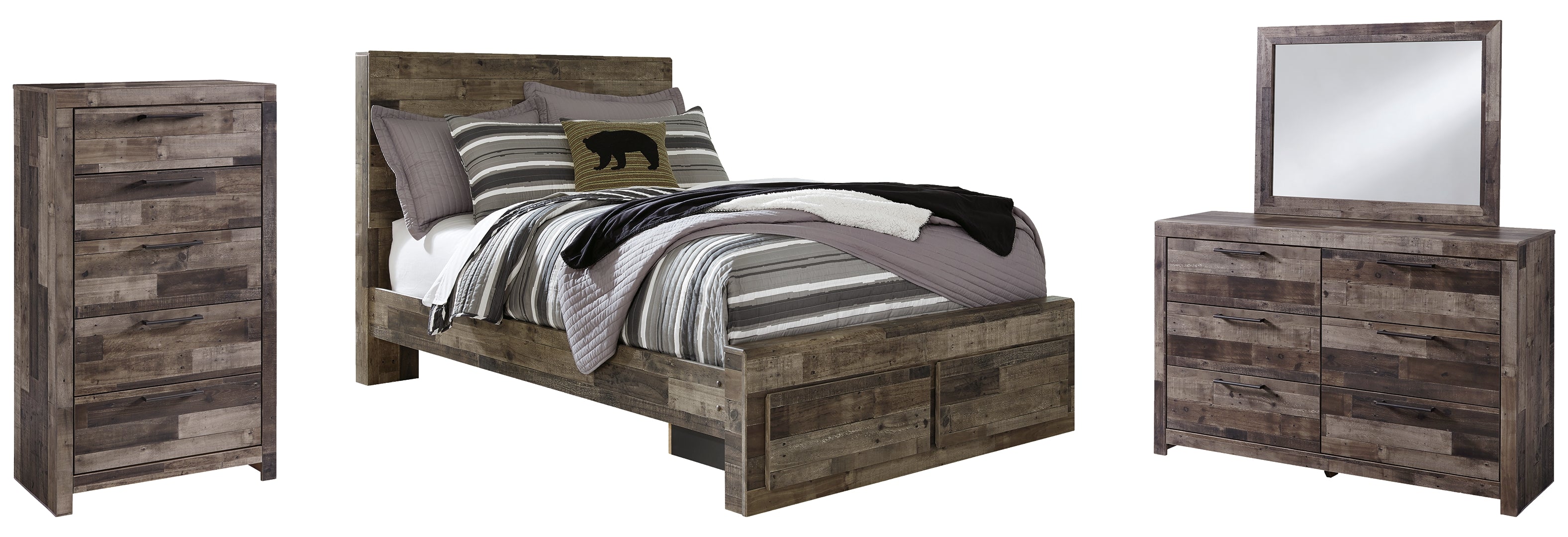 Derekson Grey Panel Bedroom Set