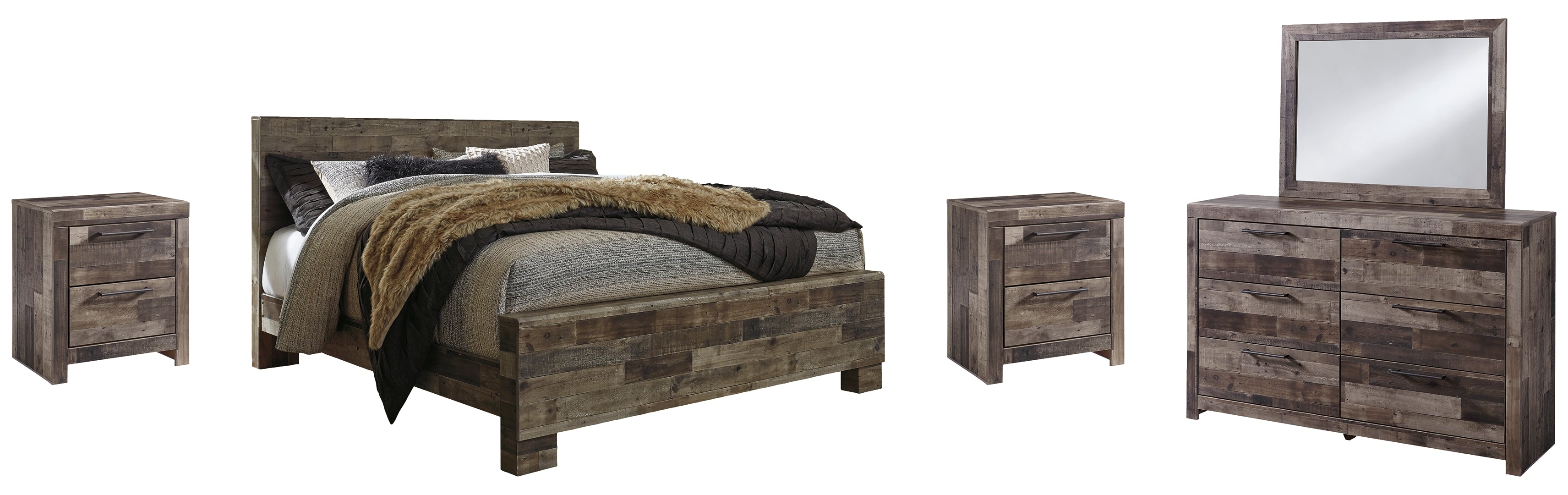 Derekson Grey Panel Bedroom Set