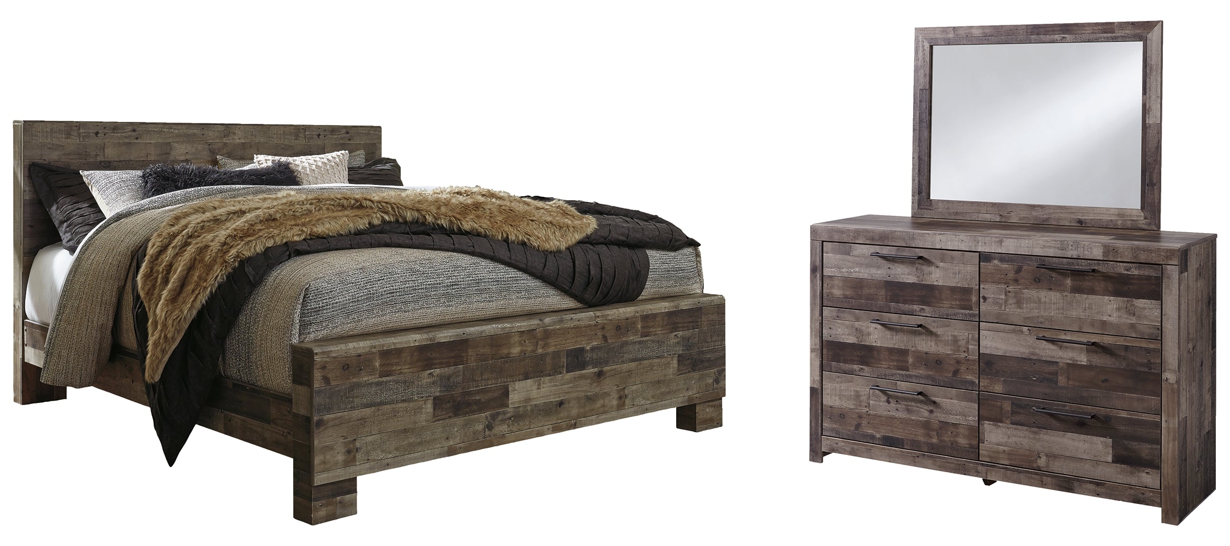 Derekson Grey Panel Bedroom Set