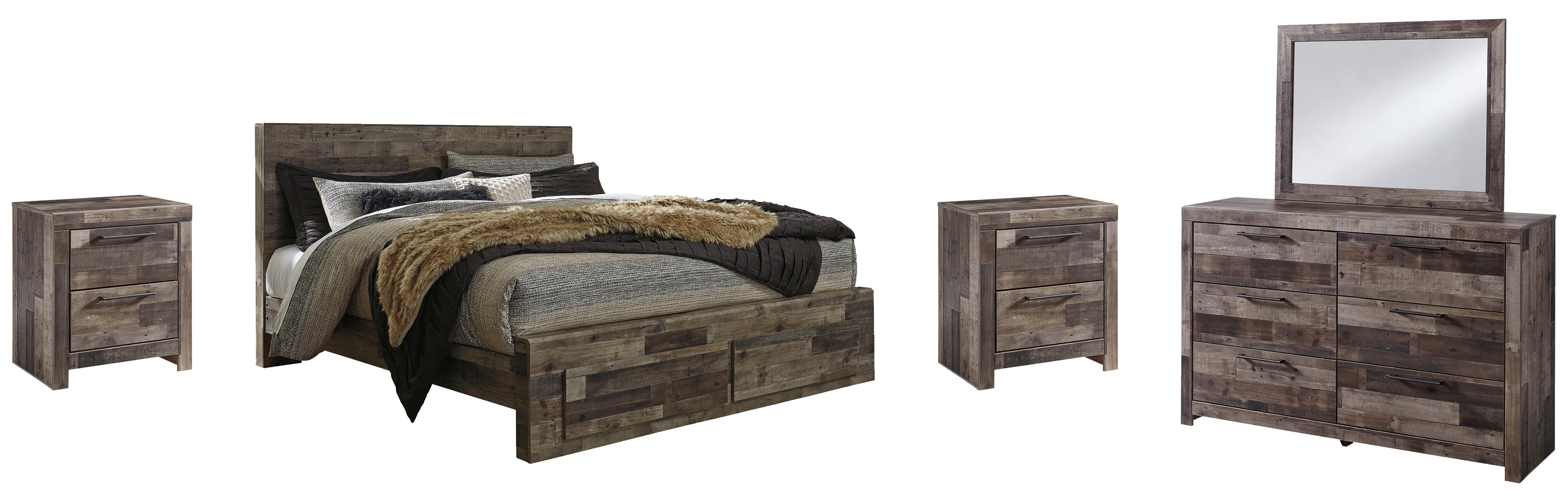 Derekson Grey Panel Bedroom Set