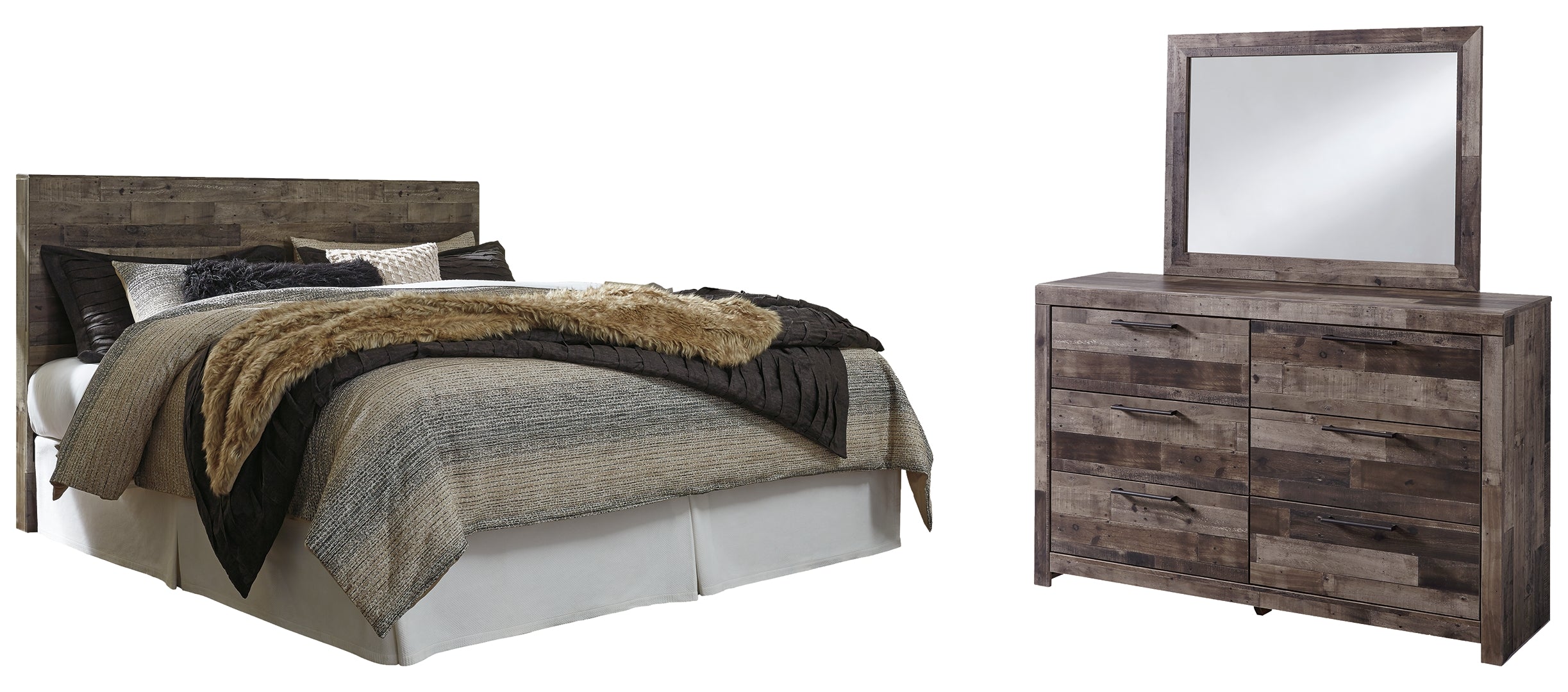 Derekson Grey Panel Bedroom Set