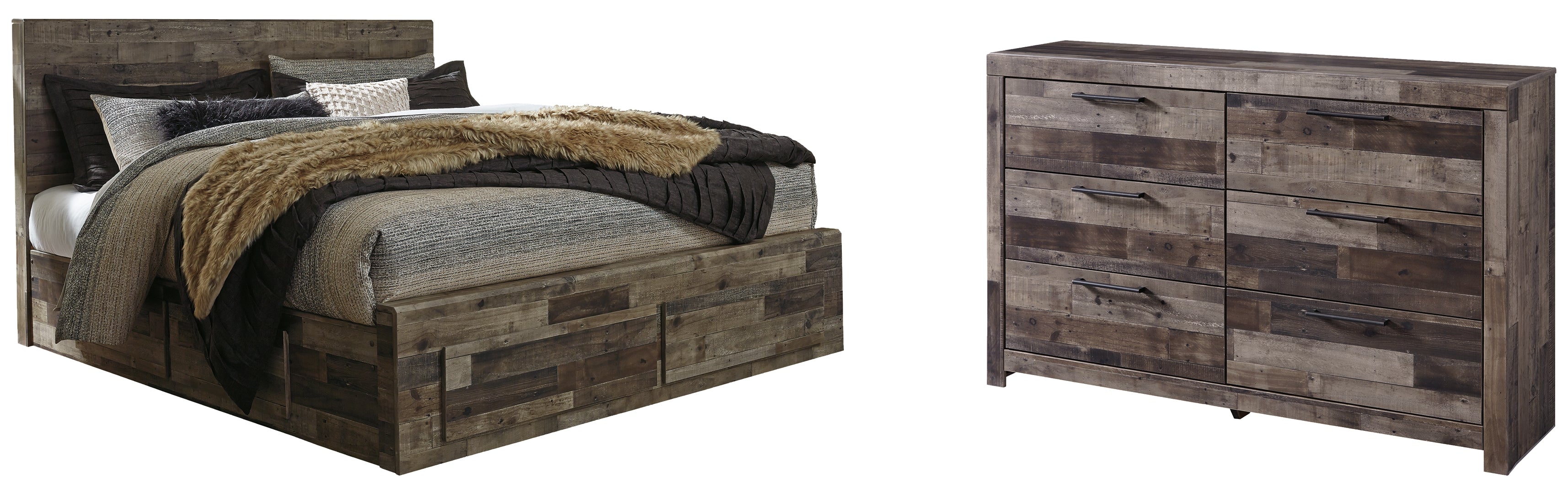 Derekson Grey Panel Bedroom Set