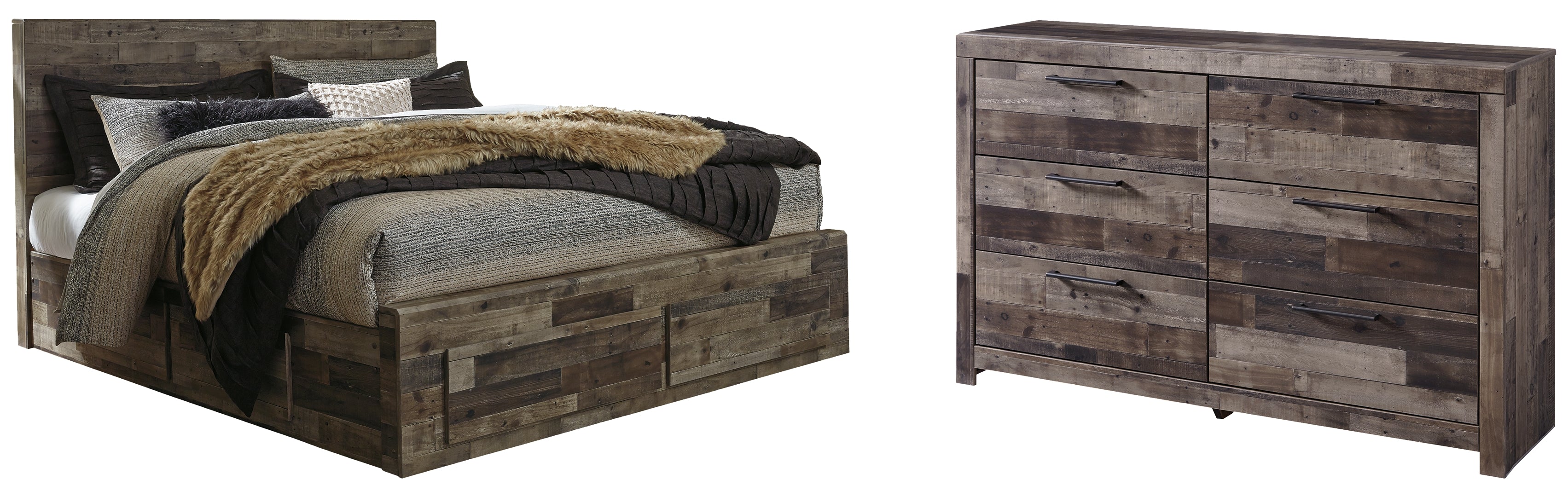 Derekson Grey Panel Bedroom Set