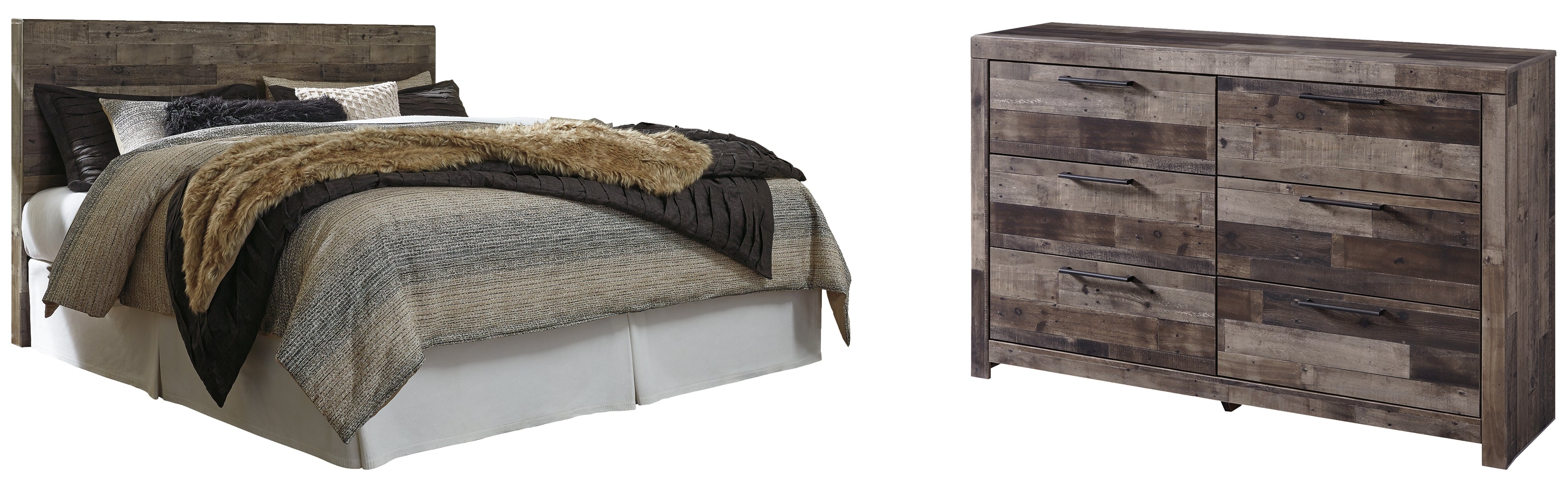 Derekson Grey Panel Bedroom Set