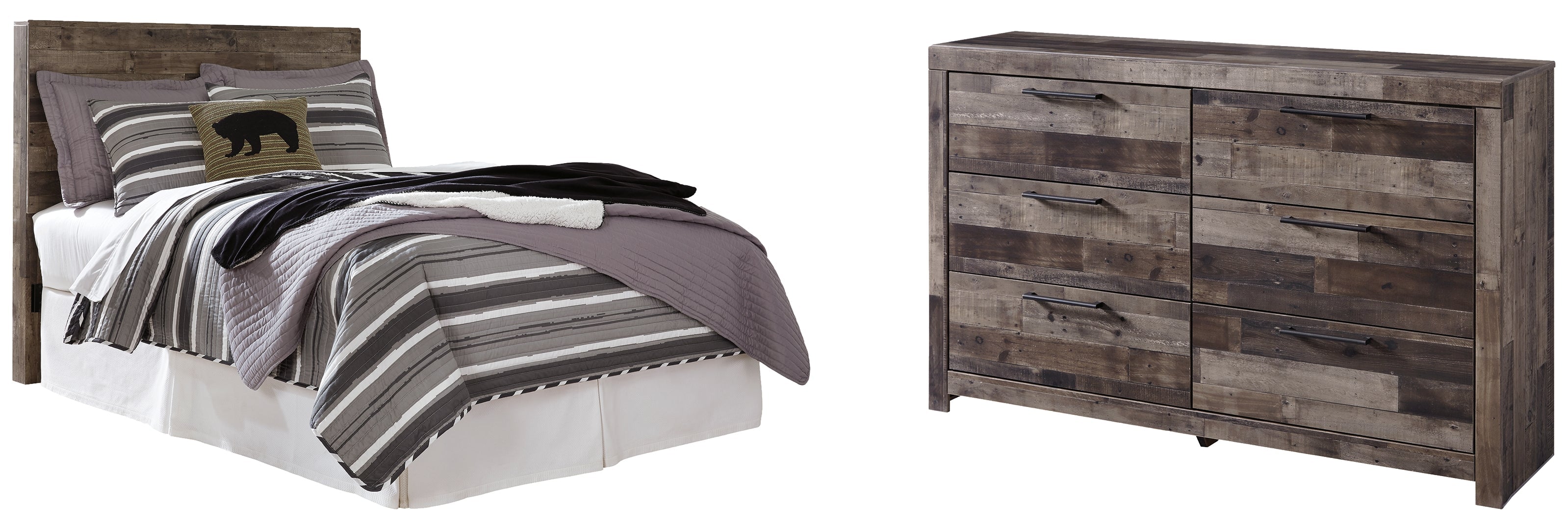 Derekson Grey Panel Bedroom Set