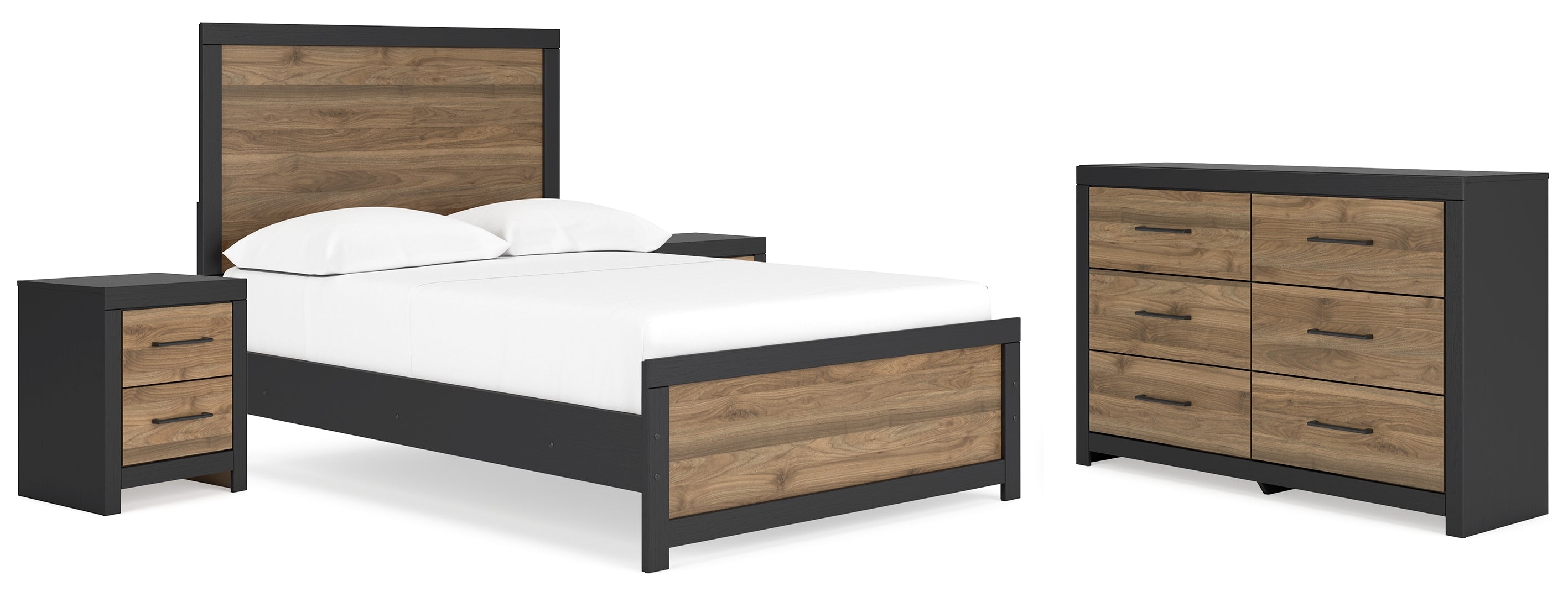 Vertani Brown Panel Bedroom Set