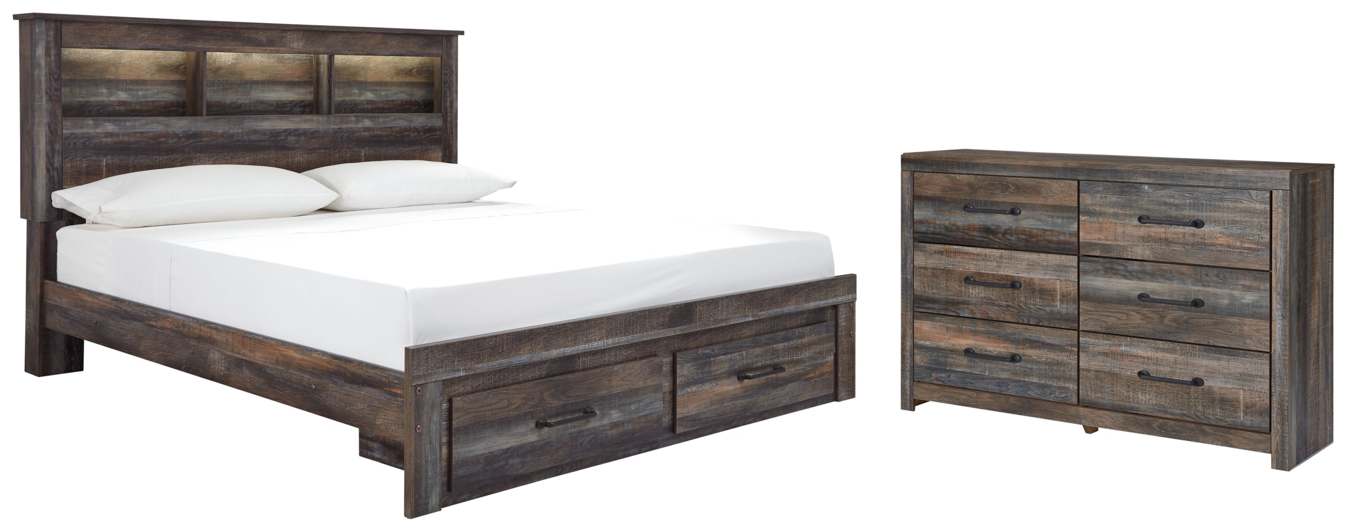 Drystan King Bookcase Bedroom Set