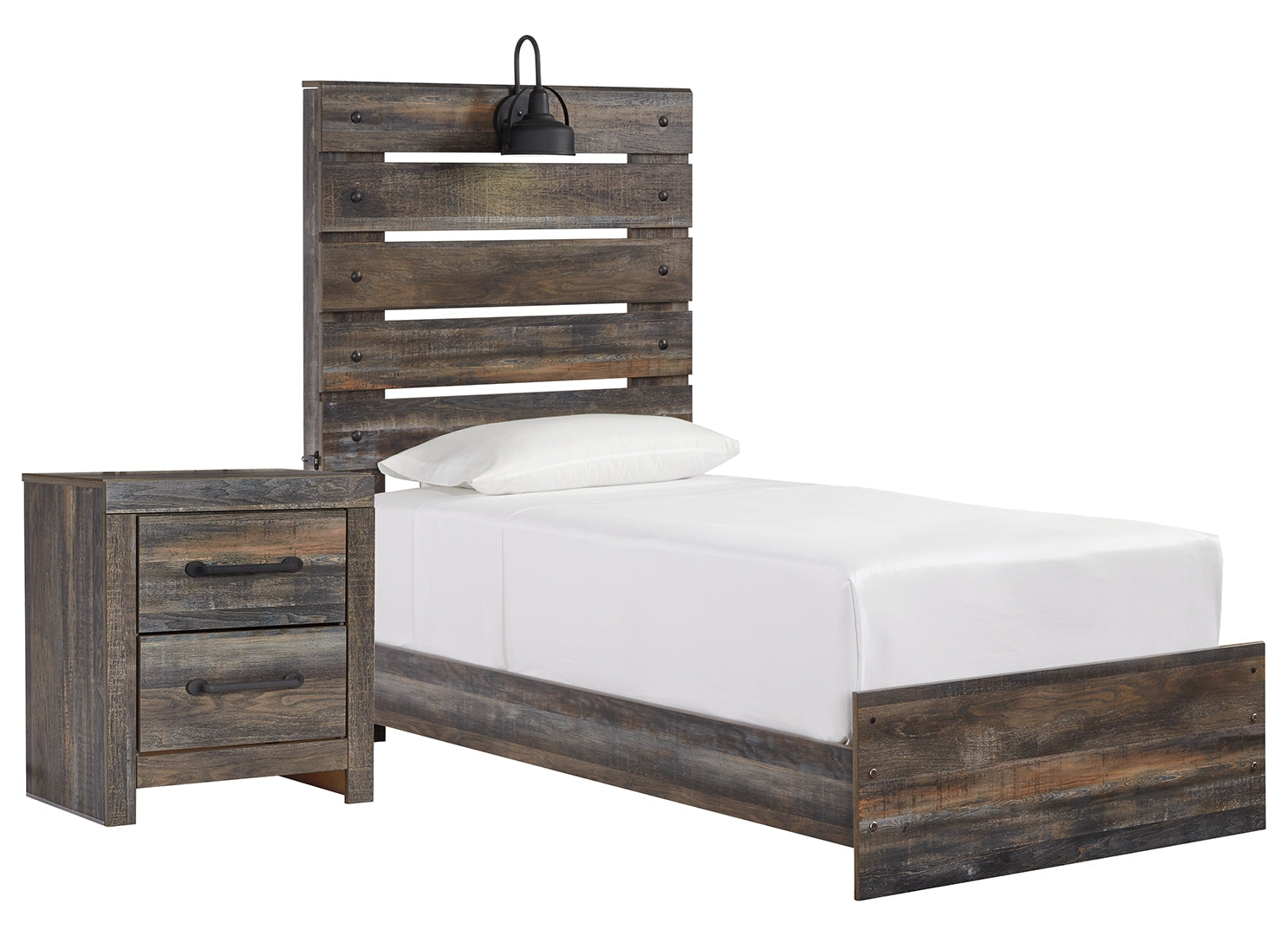 Drystan Twin Panel Bed with Dresser and Nightstand