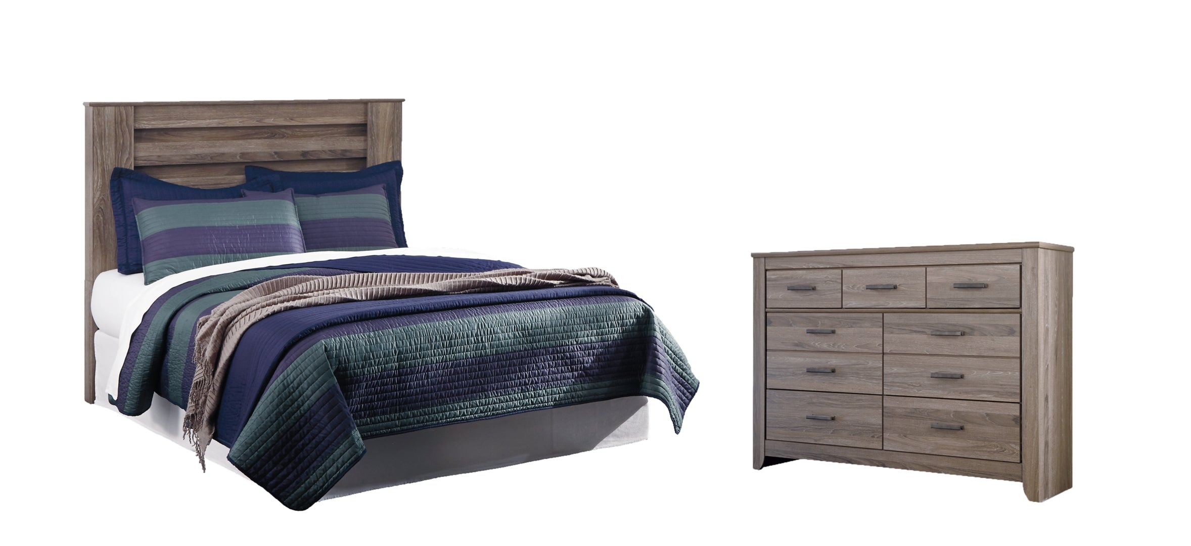 Zelen Brown Panel Bedroom Set