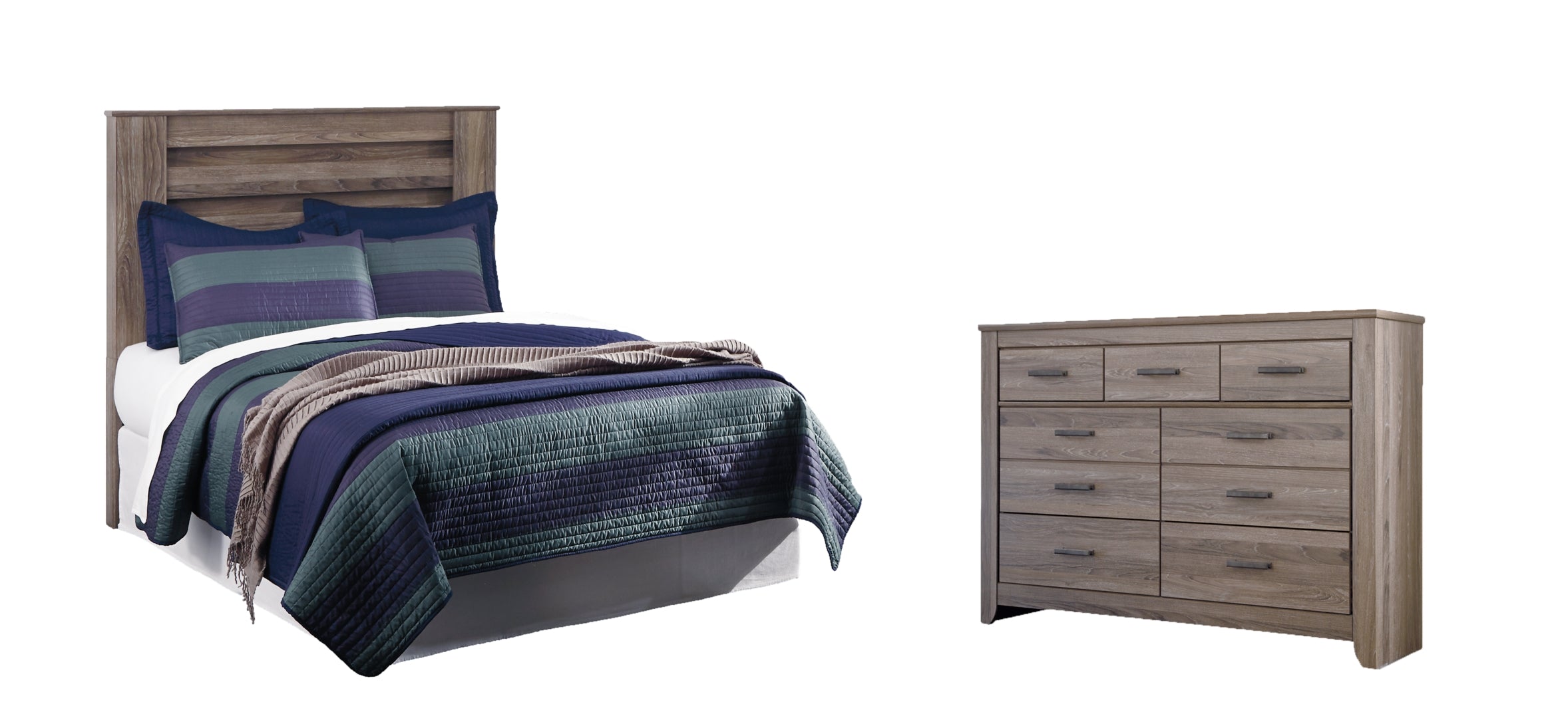 Zelen Brown Panel Bedroom Set