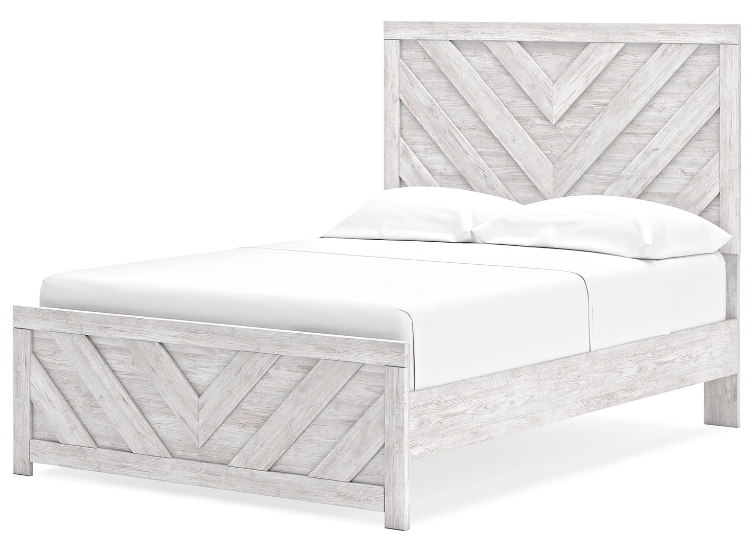 Cayboni White Panel Bedroom Set