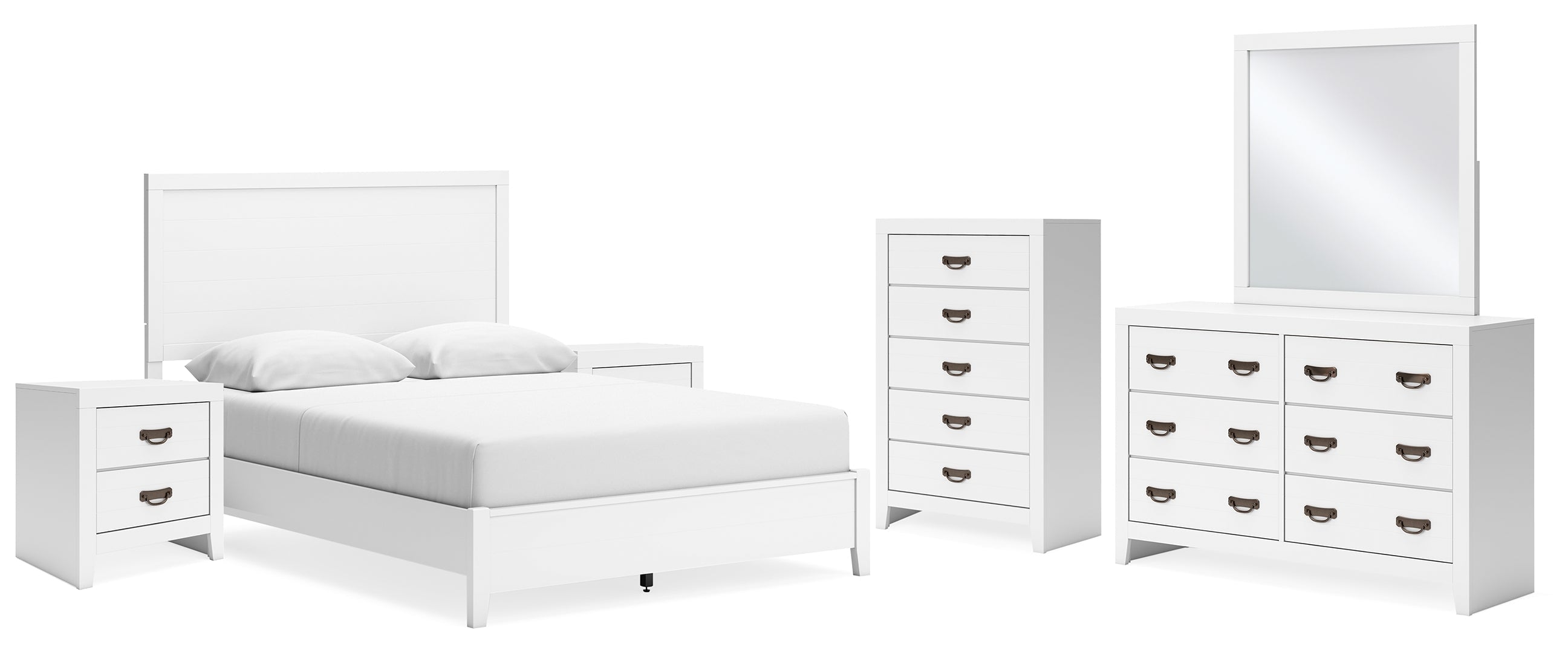 Binterglen White Panel Bedroom Set