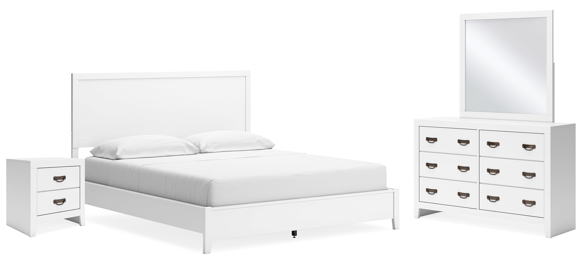 Binterglen White Panel Bedroom Set