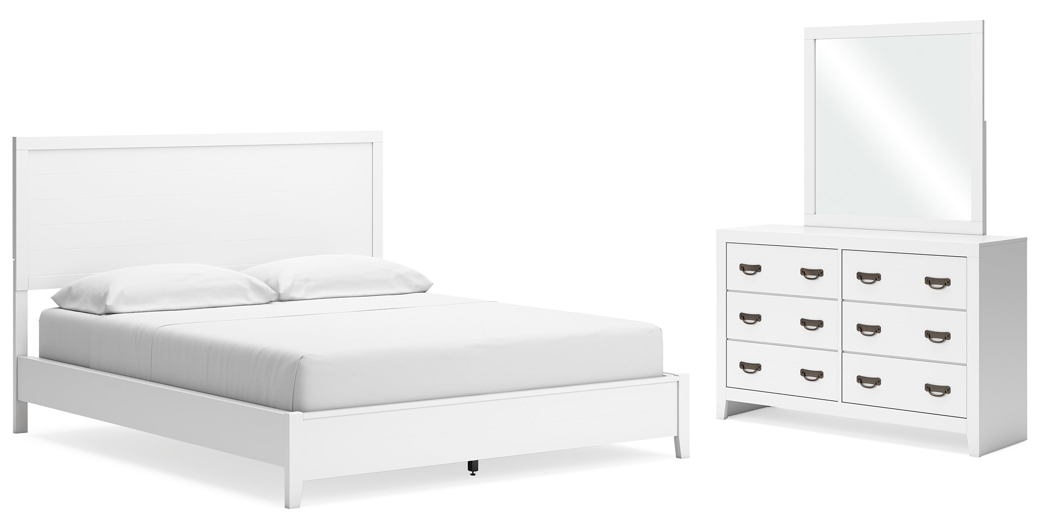 Binterglen White Panel Bedroom Set