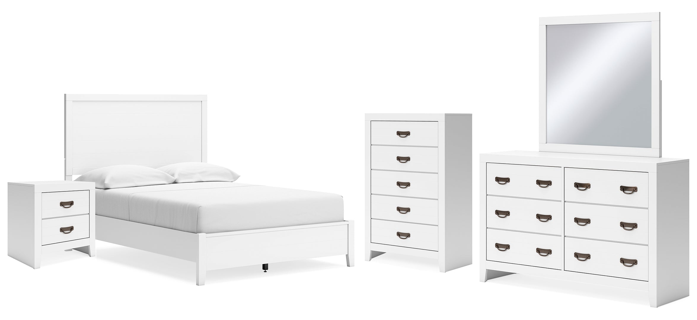 Binterglen White Panel Bedroom Set