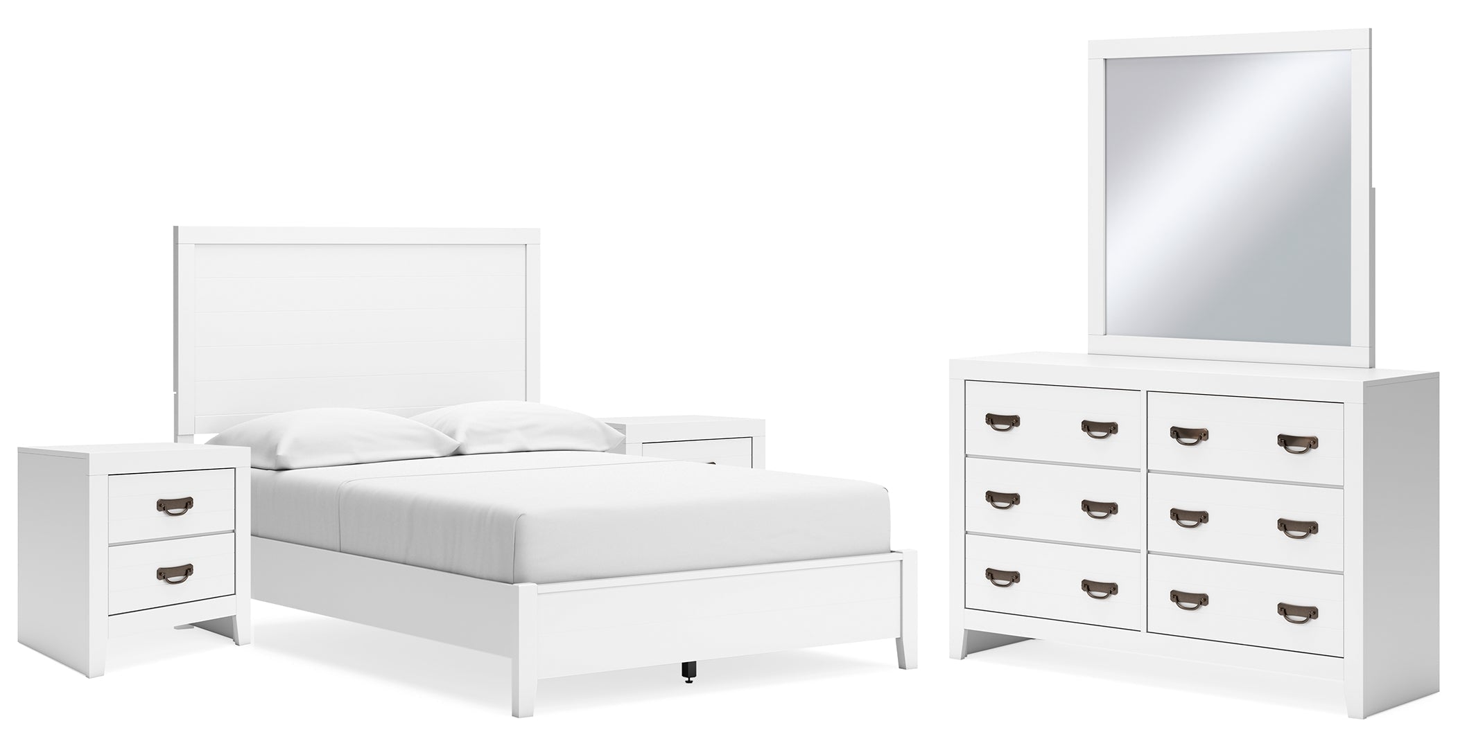 Binterglen White Panel Bedroom Set