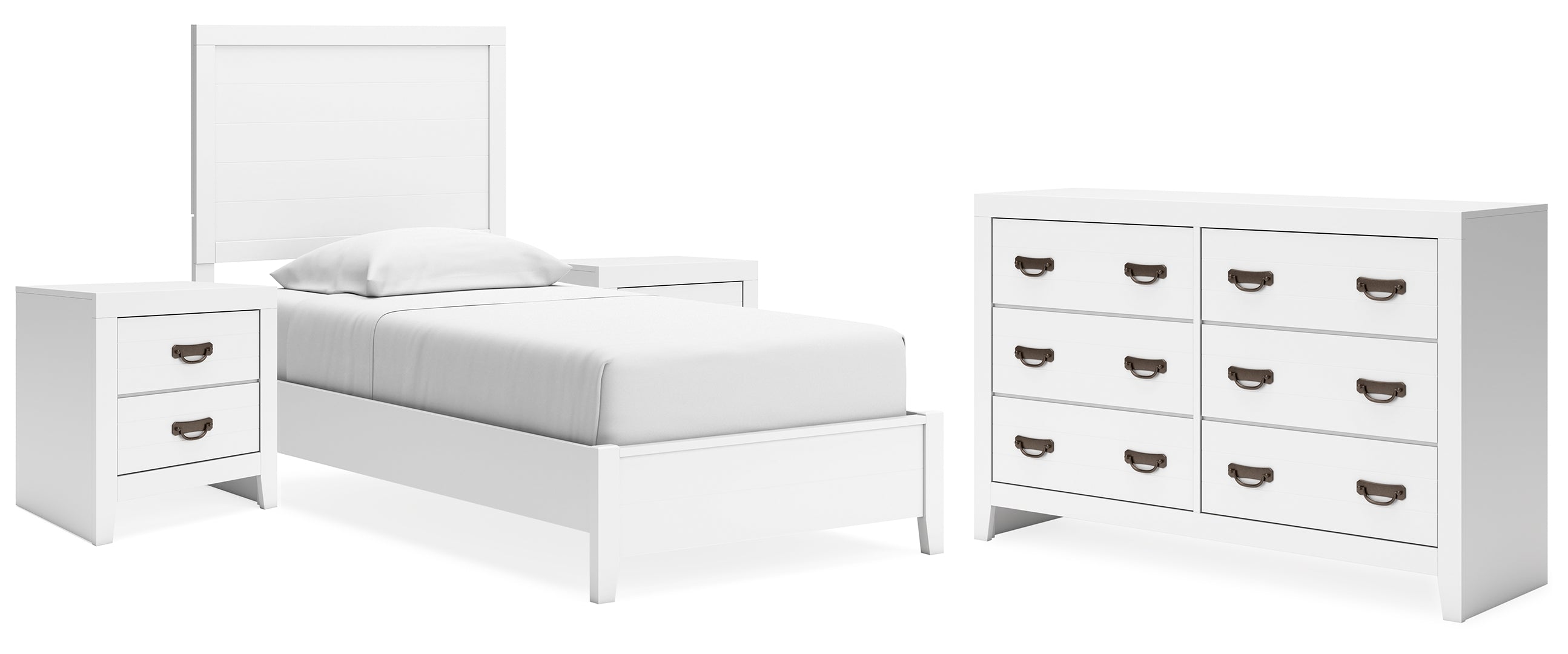 Binterglen White Panel Bedroom Set