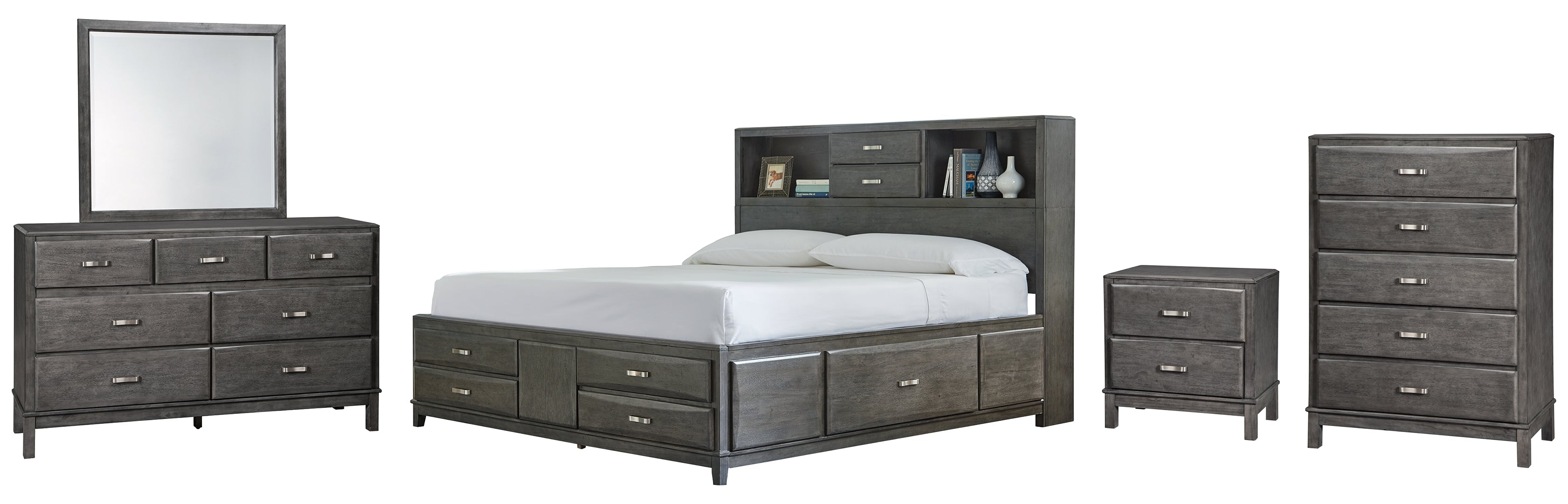 Caitbrook Grey Storage Bedroom Set