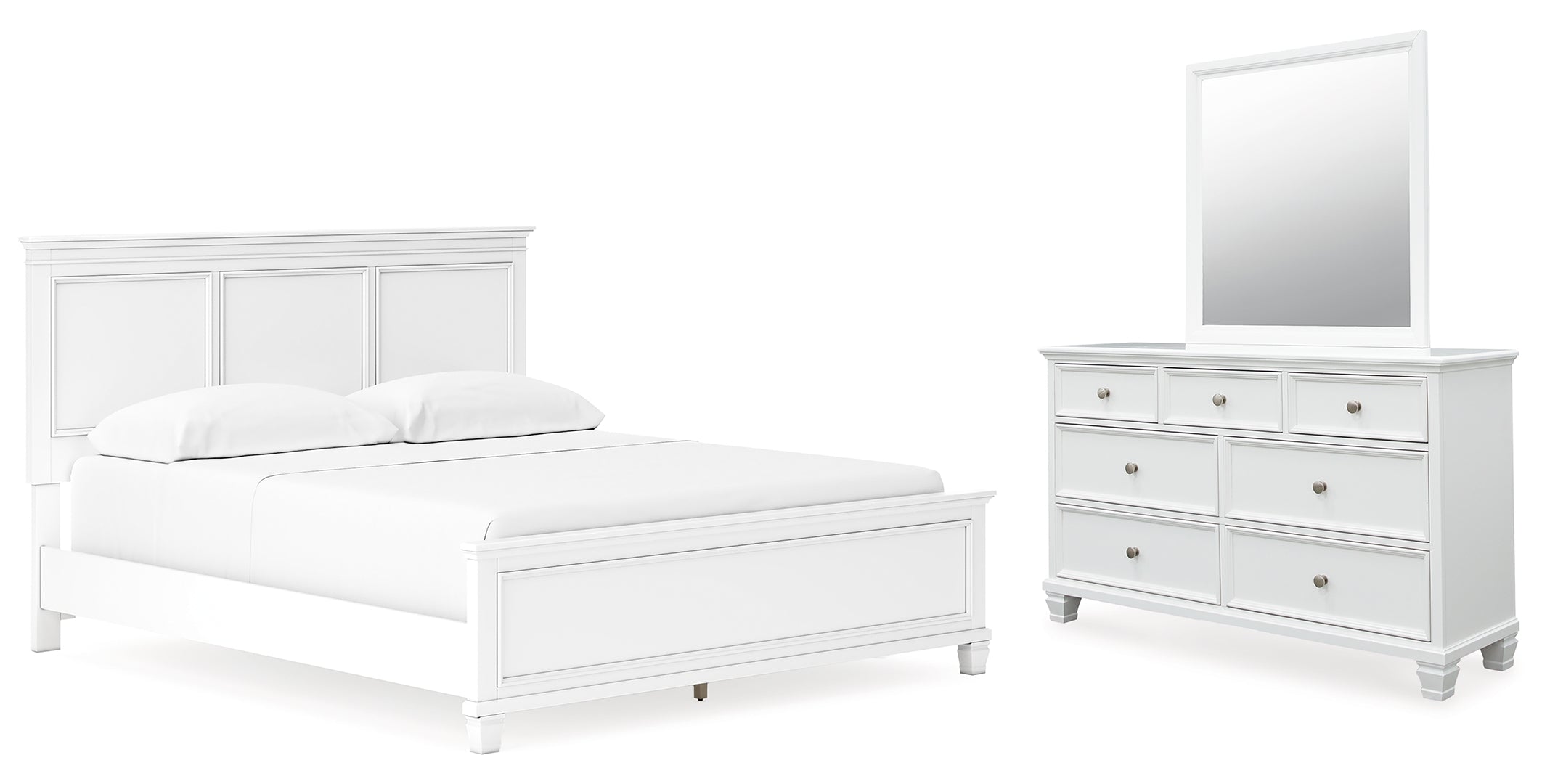 Fortman White Panel Bedroom Set