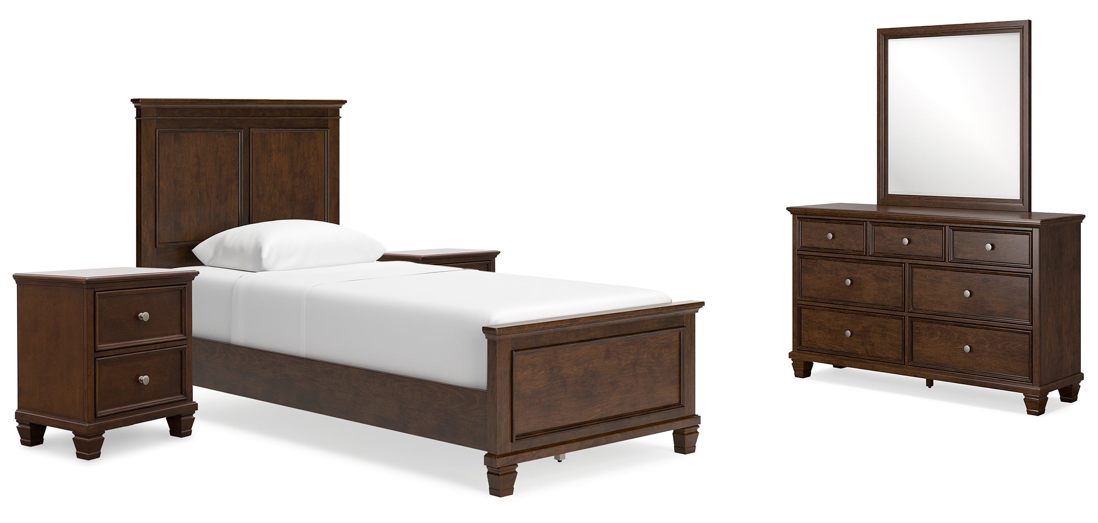 Danabrin Brown Panel Bedroom Set