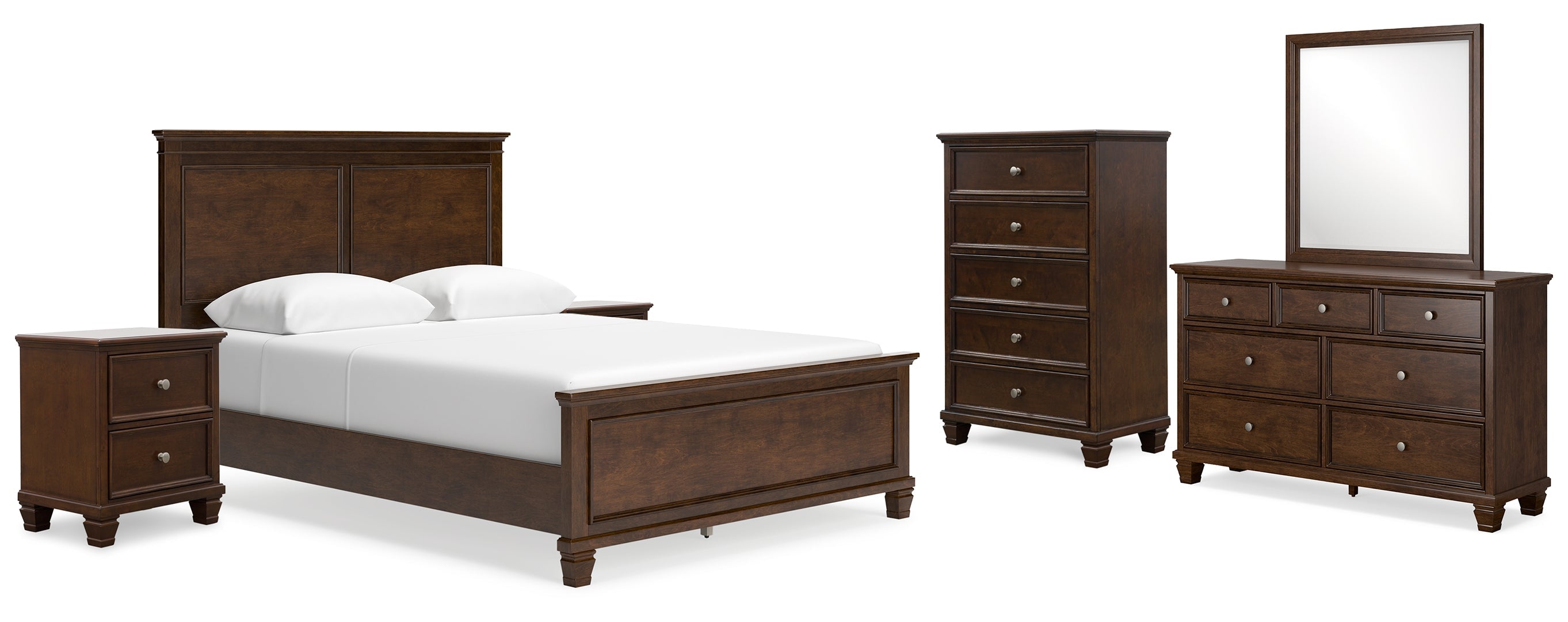 Danabrin Brown Panel Bedroom Set