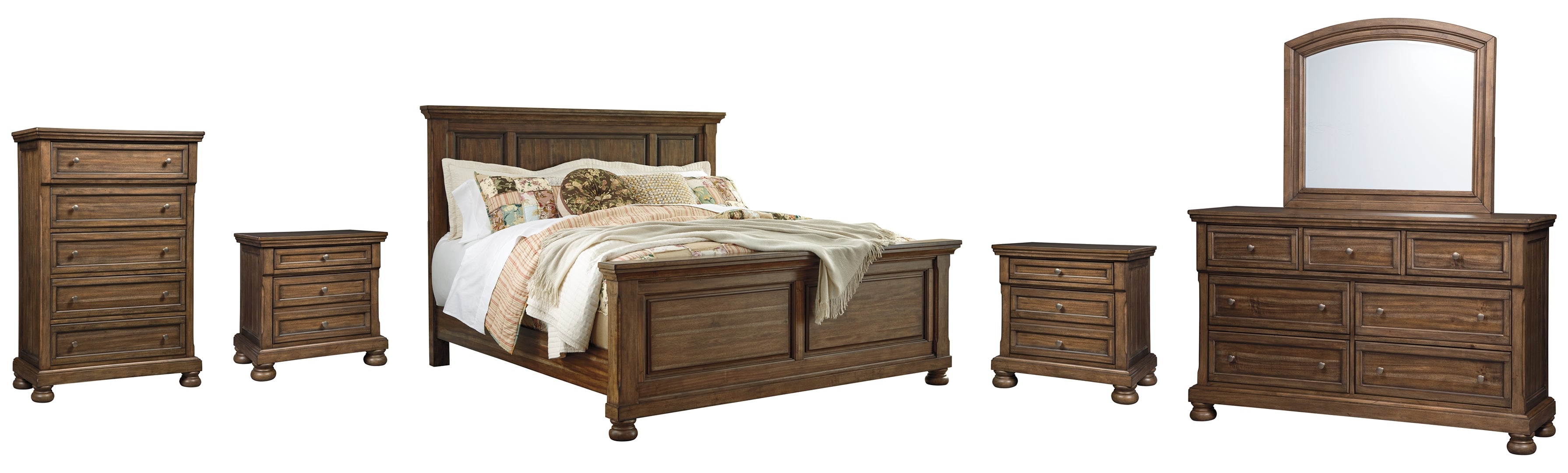 Flynnter Brown Panel Bedroom Set