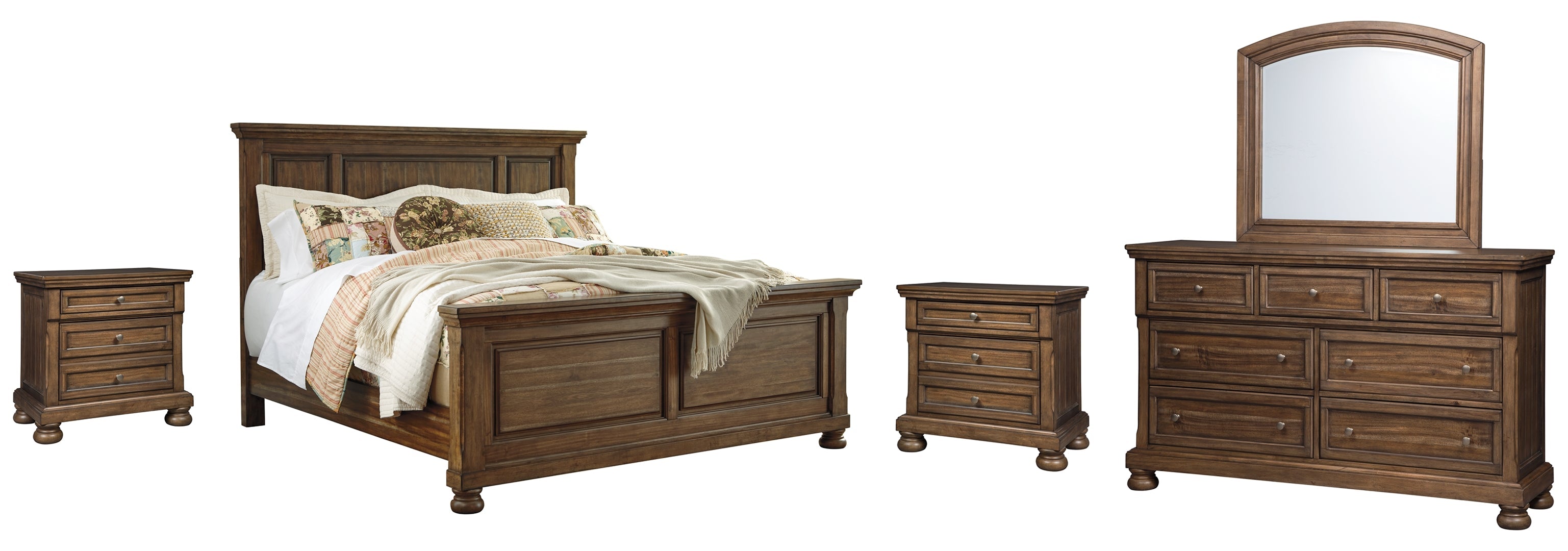 Flynnter Brown Panel Bedroom Set