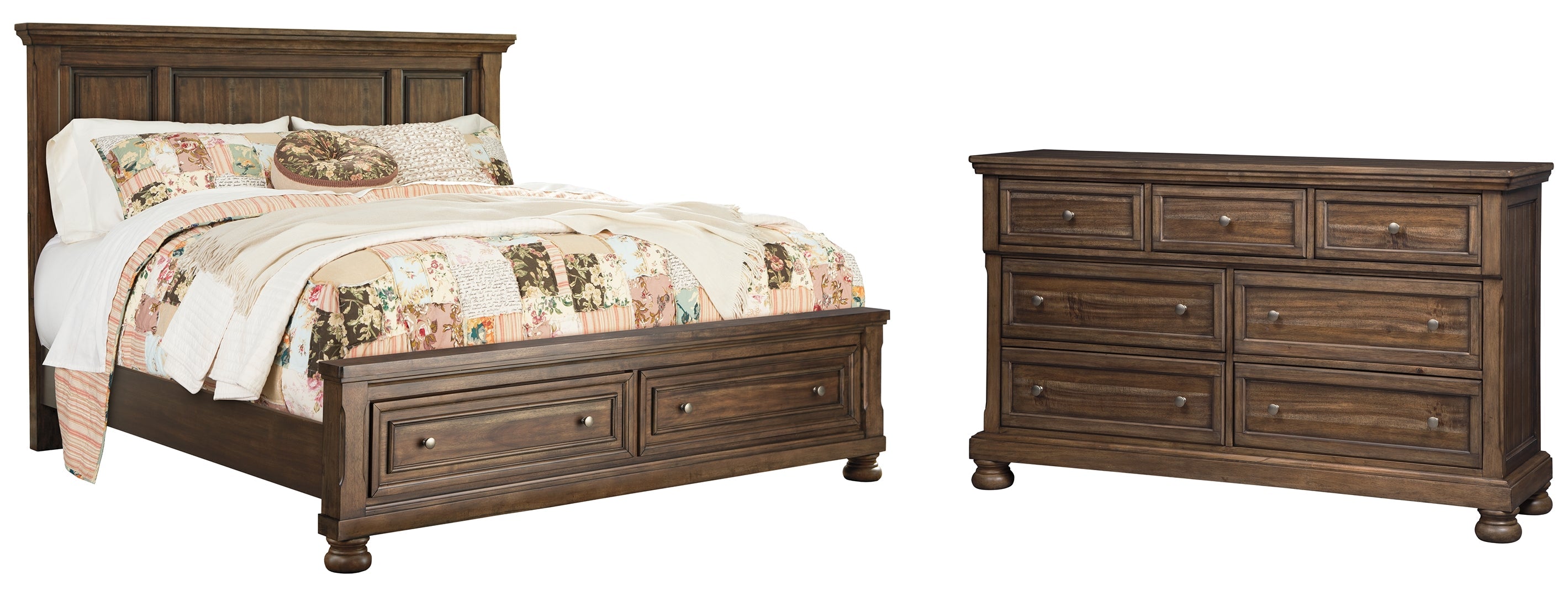 Flynnter Brown Panel Bedroom Set