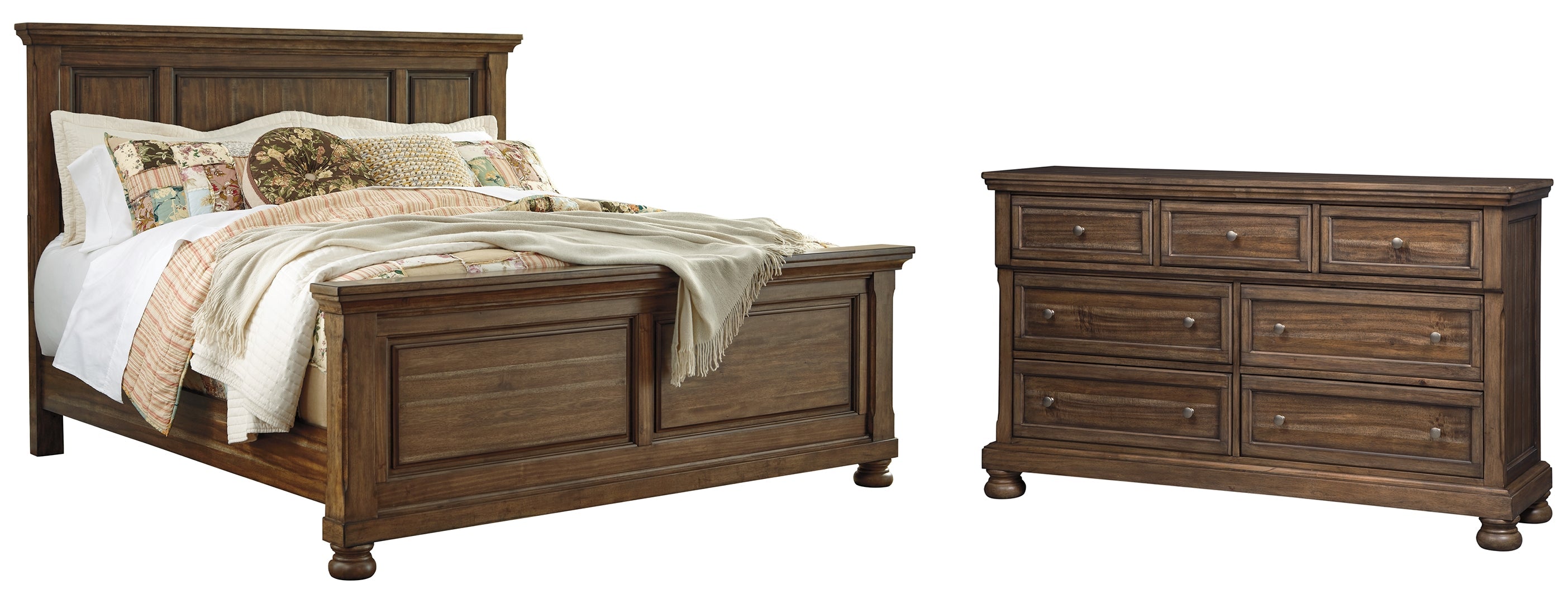 Flynnter Brown Panel Bedroom Set