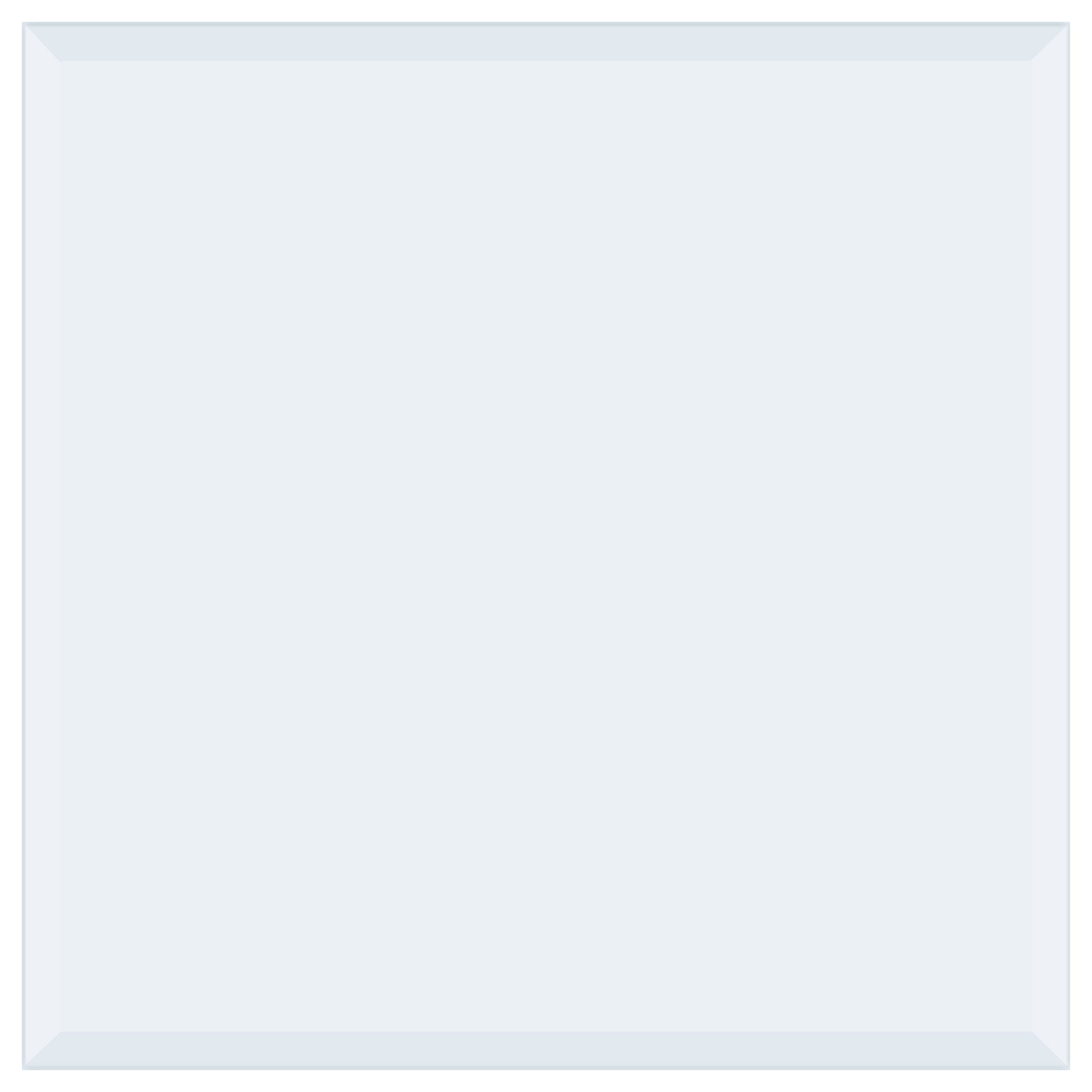 60x36-inch 6mm Rectangular Clear Tempered Glass Top