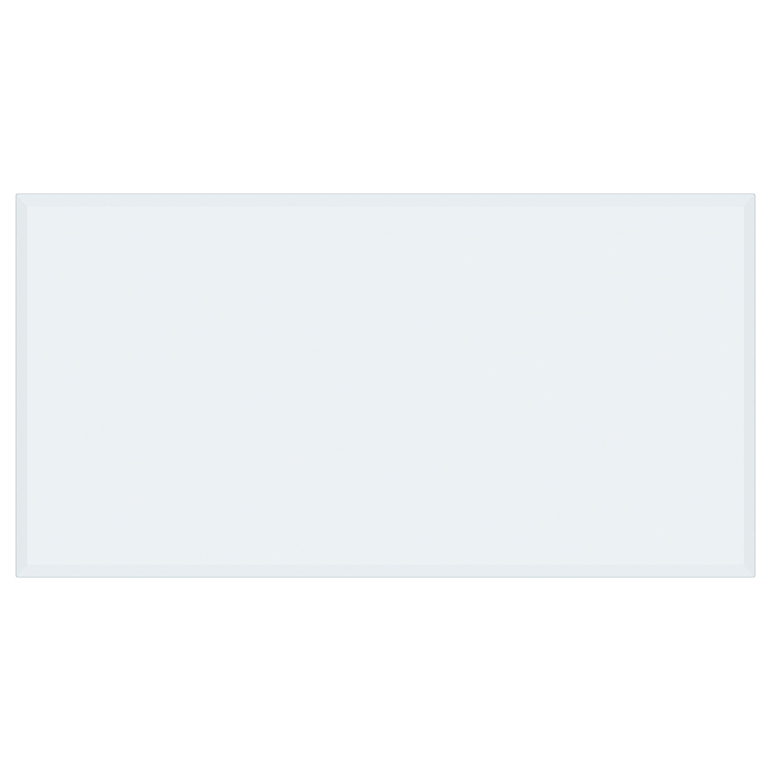 60x36-inch 6mm Rectangular Clear Tempered Glass Top