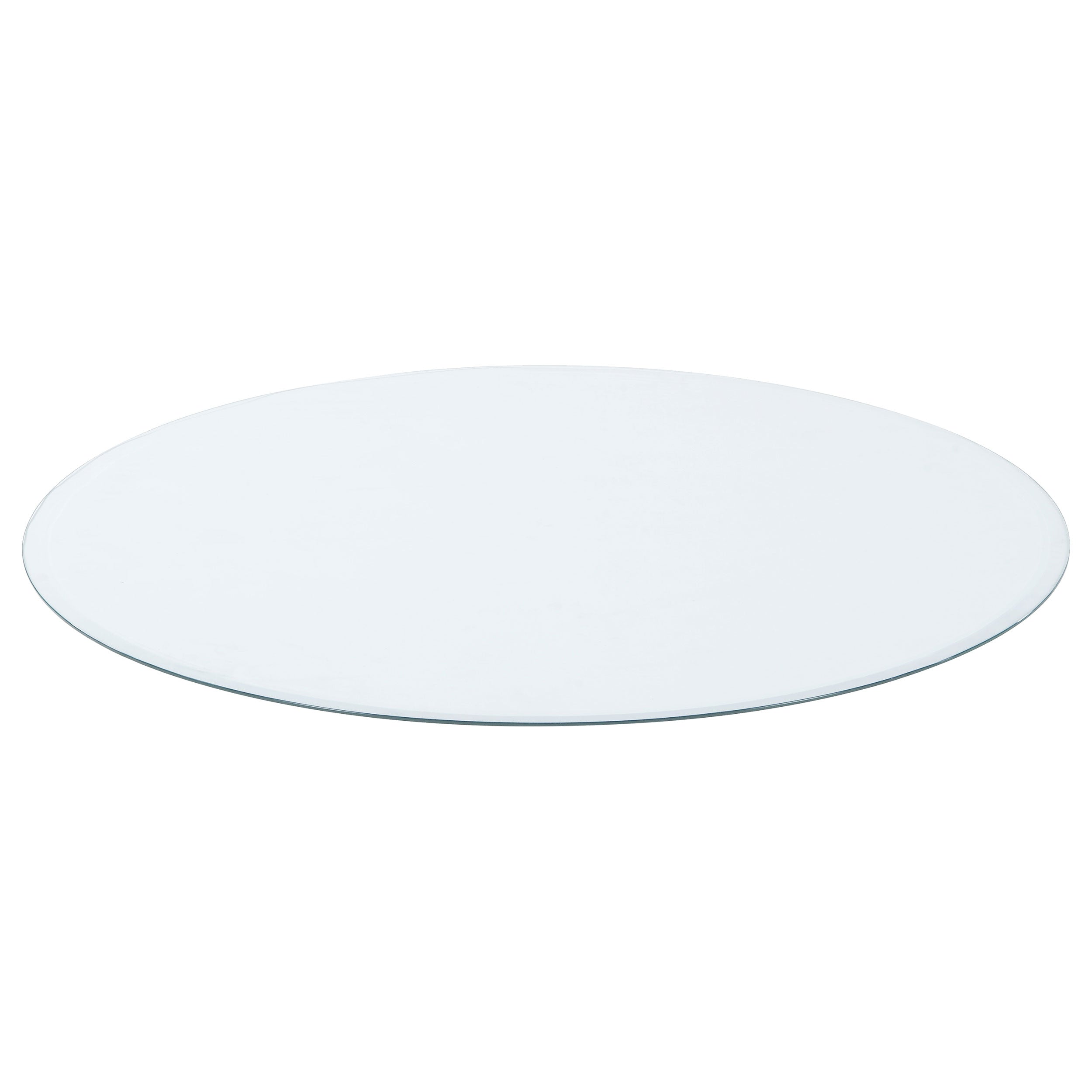 52-inch 12mm Round Clear Tempered Glass Top