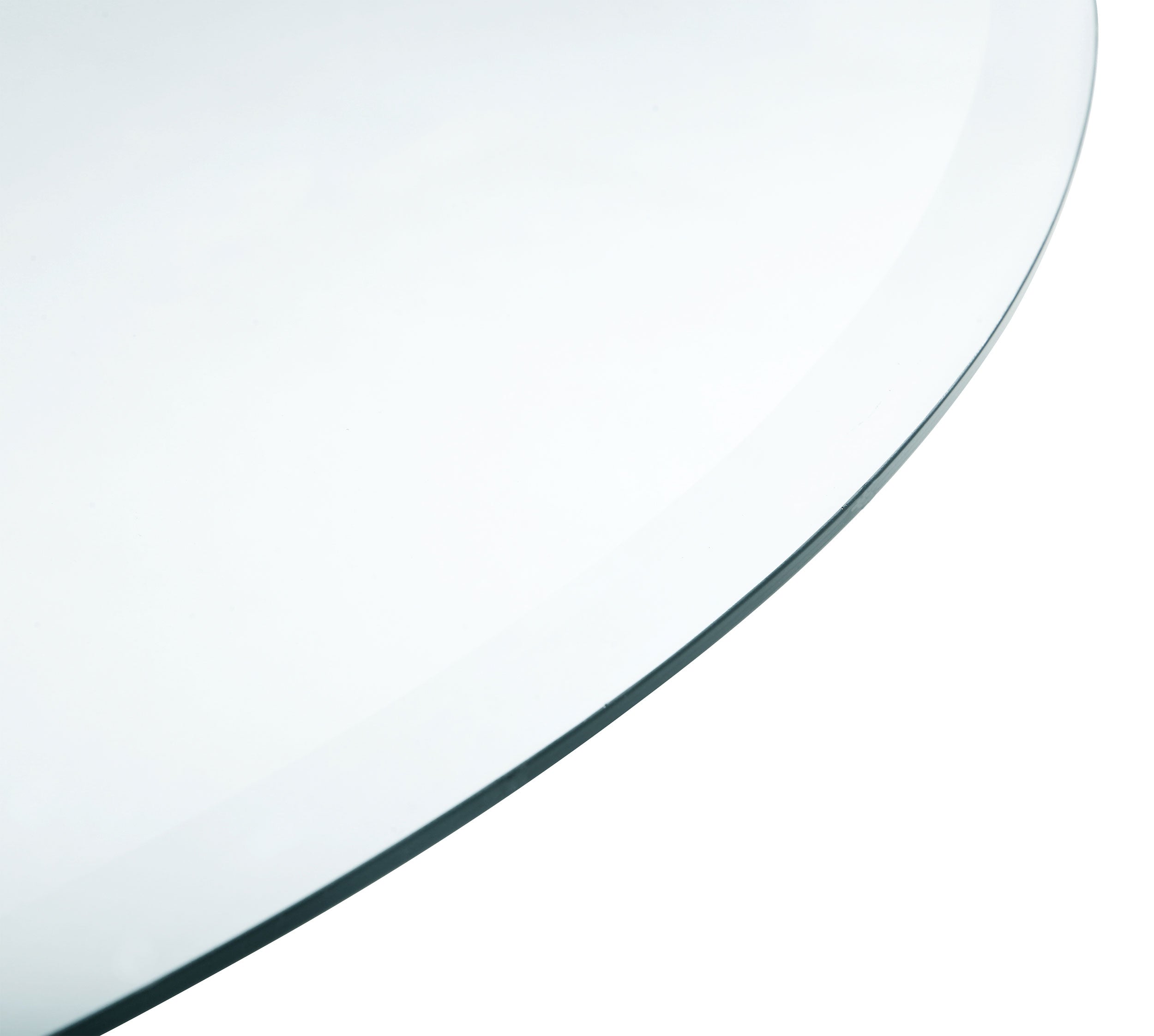 52-inch 12mm Round Clear Tempered Glass Top