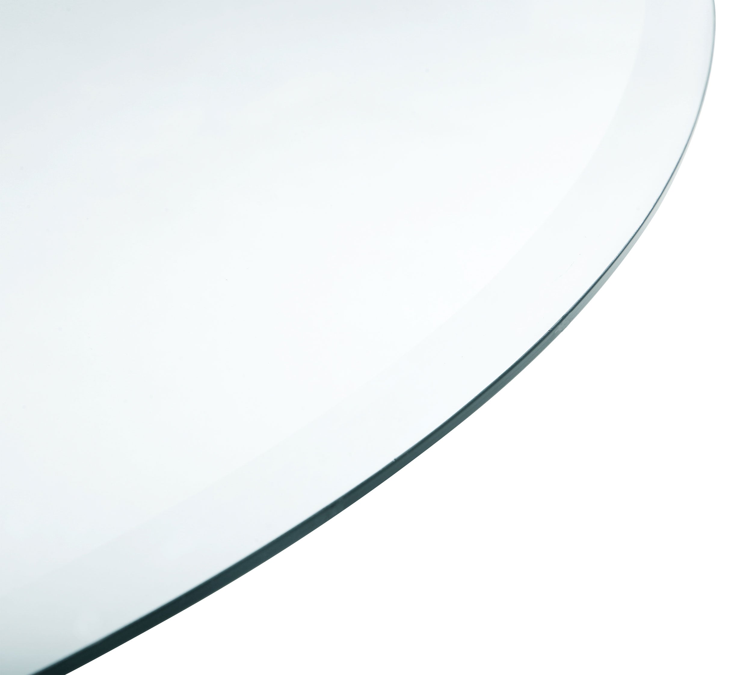 52-inch 12mm Round Clear Tempered Glass Top