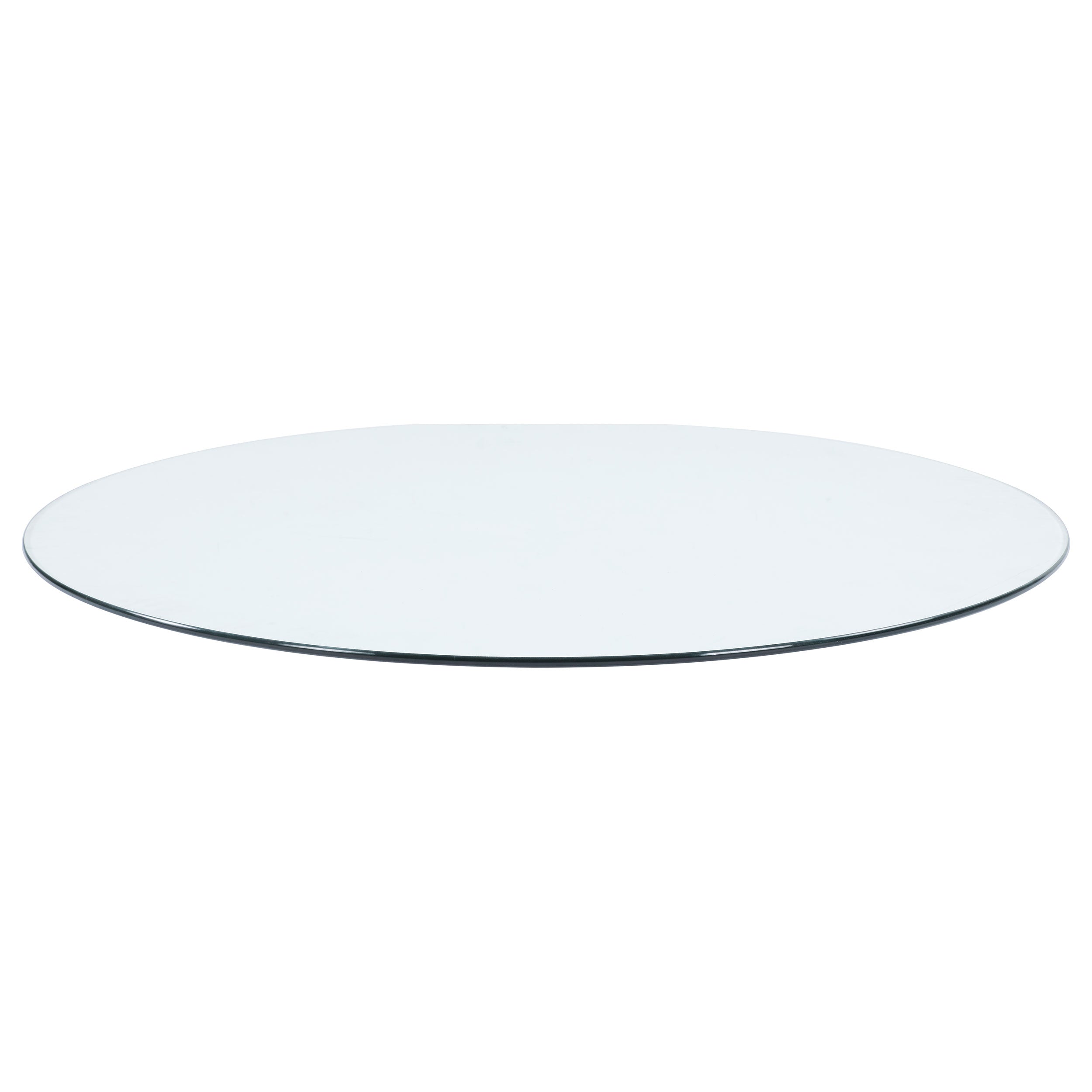 52-inch 12mm Round Clear Tempered Glass Top