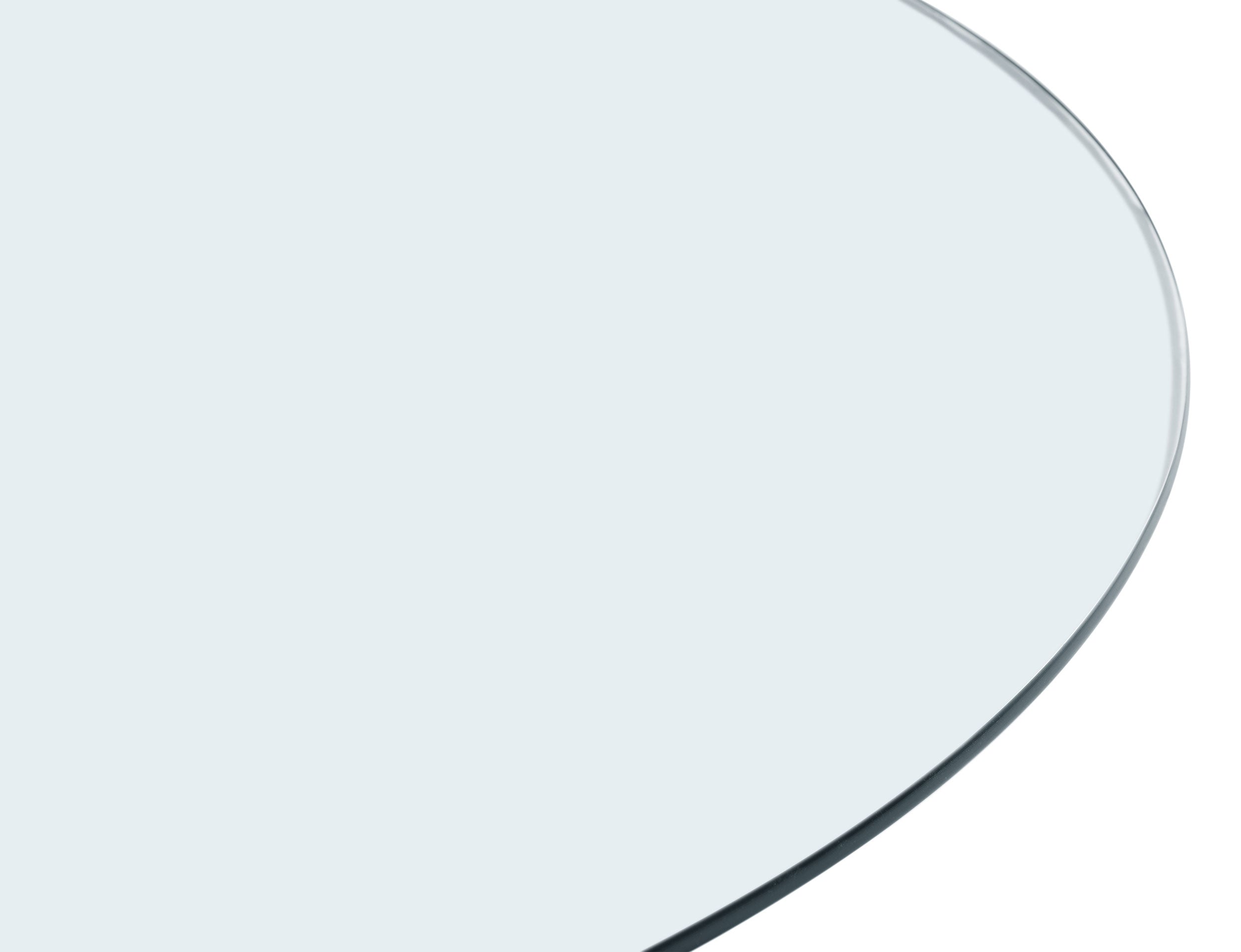 52-inch 12mm Round Clear Tempered Glass Top